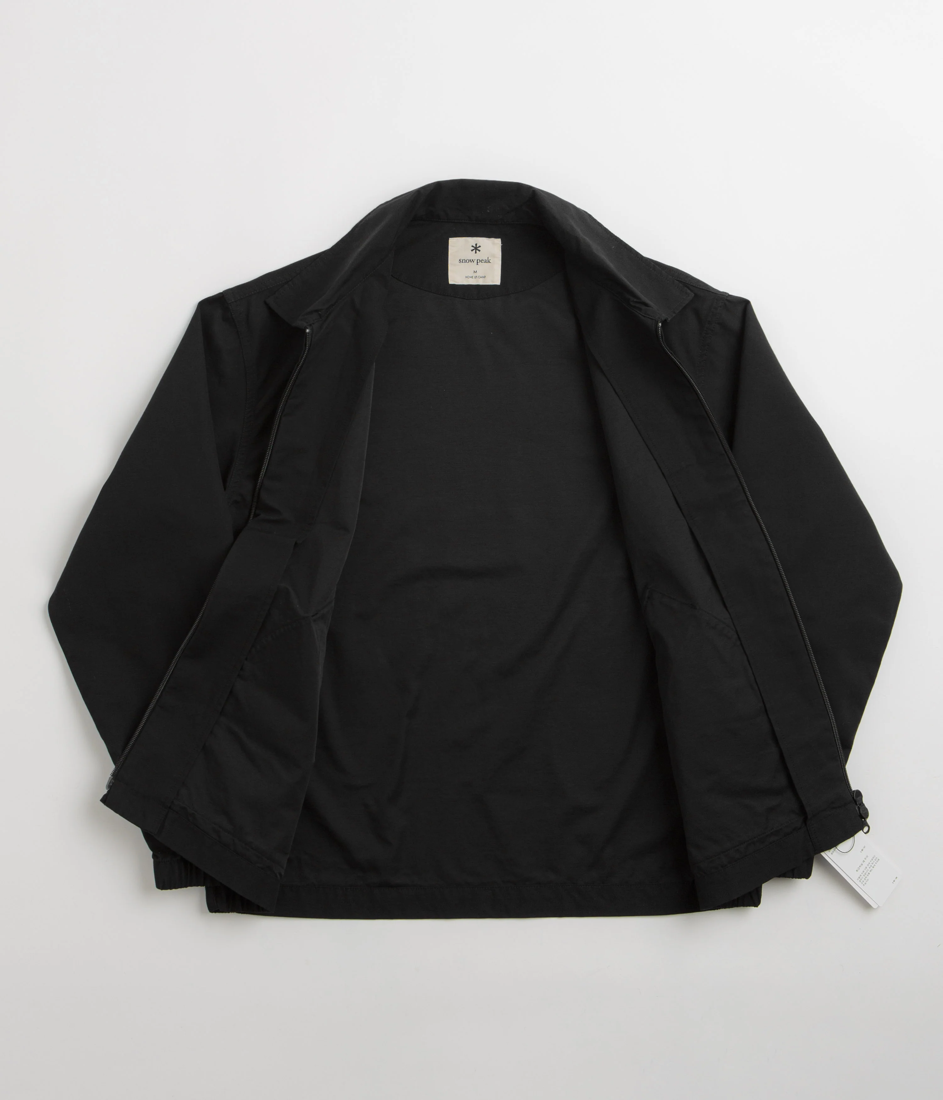 Snow Peak Light Dobby Cloth Harrington Jacket - Black - Image 2