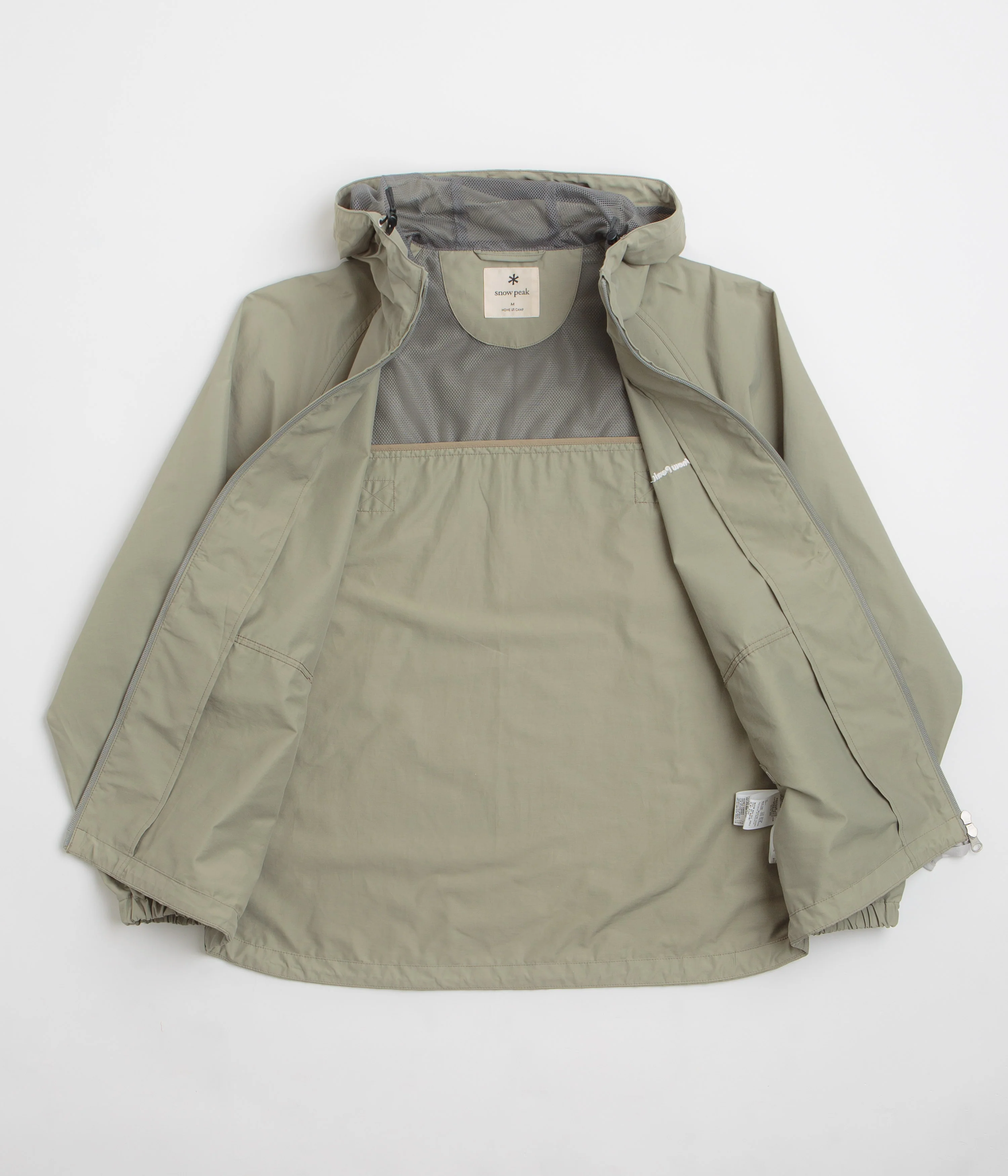 Snow Peak Light Mountain Cloth Zip Up Parka - Beige - Image 2