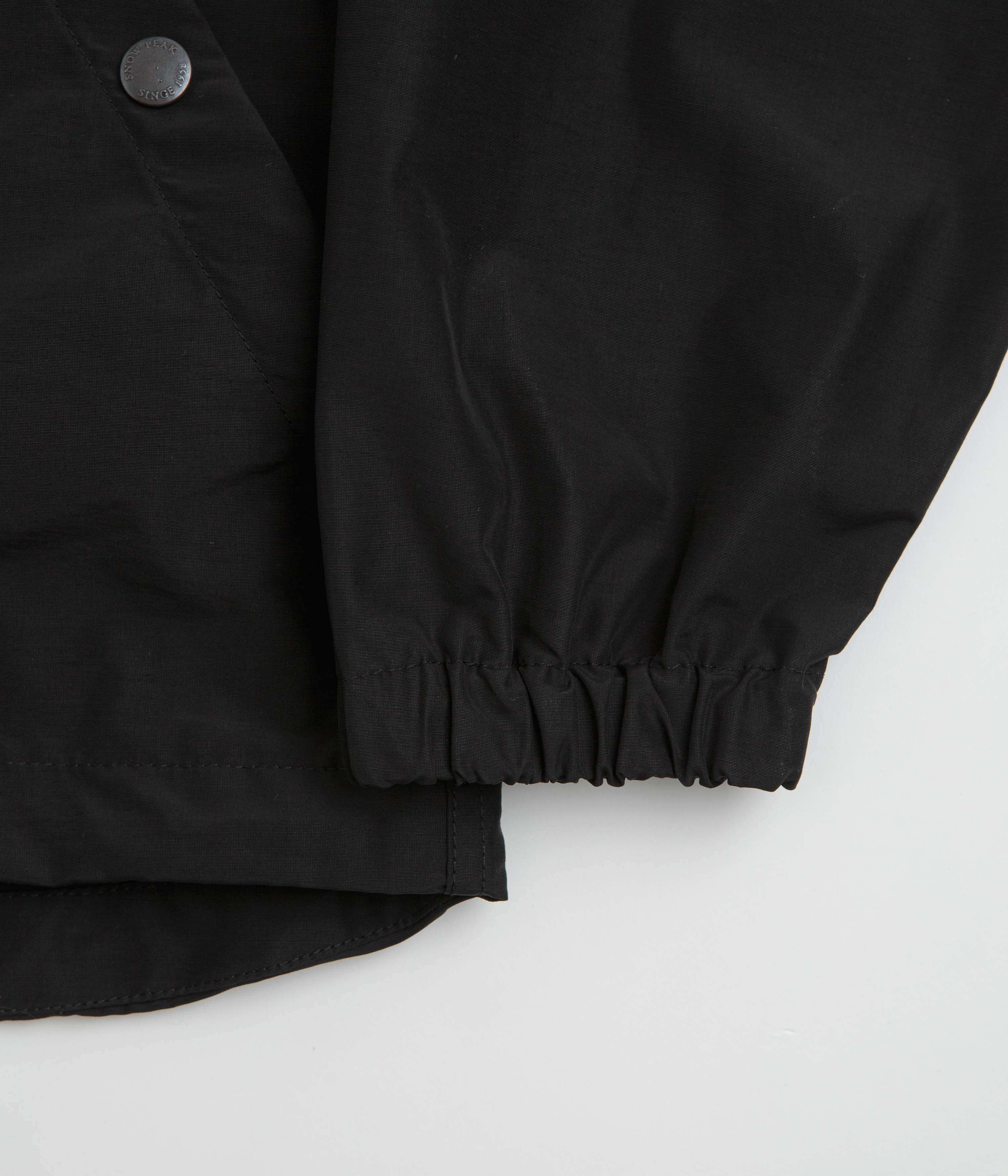 Snow Peak Light Mountain Cloth Zip Up Parka - Black - Image 8
