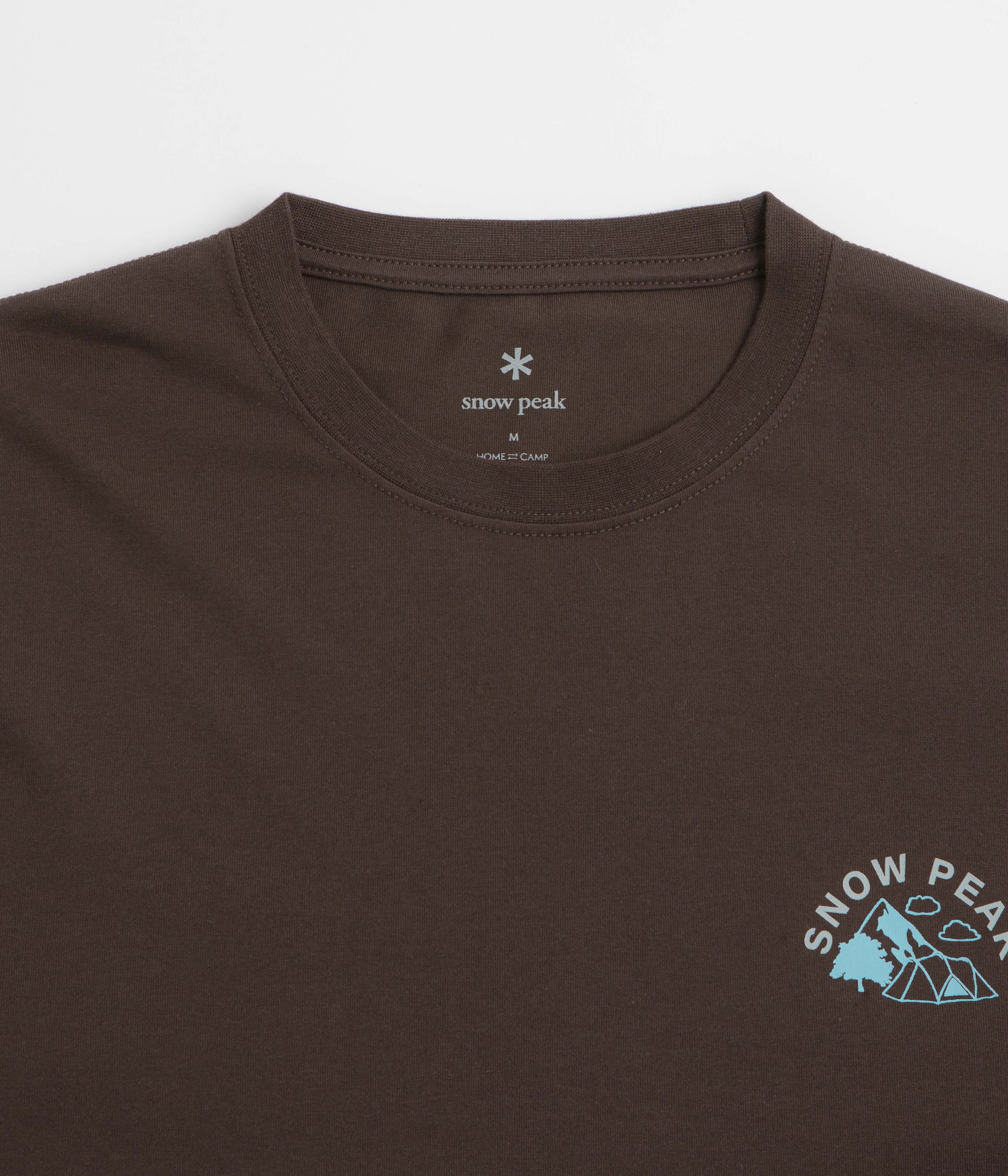 Snow Peak Living With Nature Long Sleeve T-Shirt - Dark Brown - Image 3