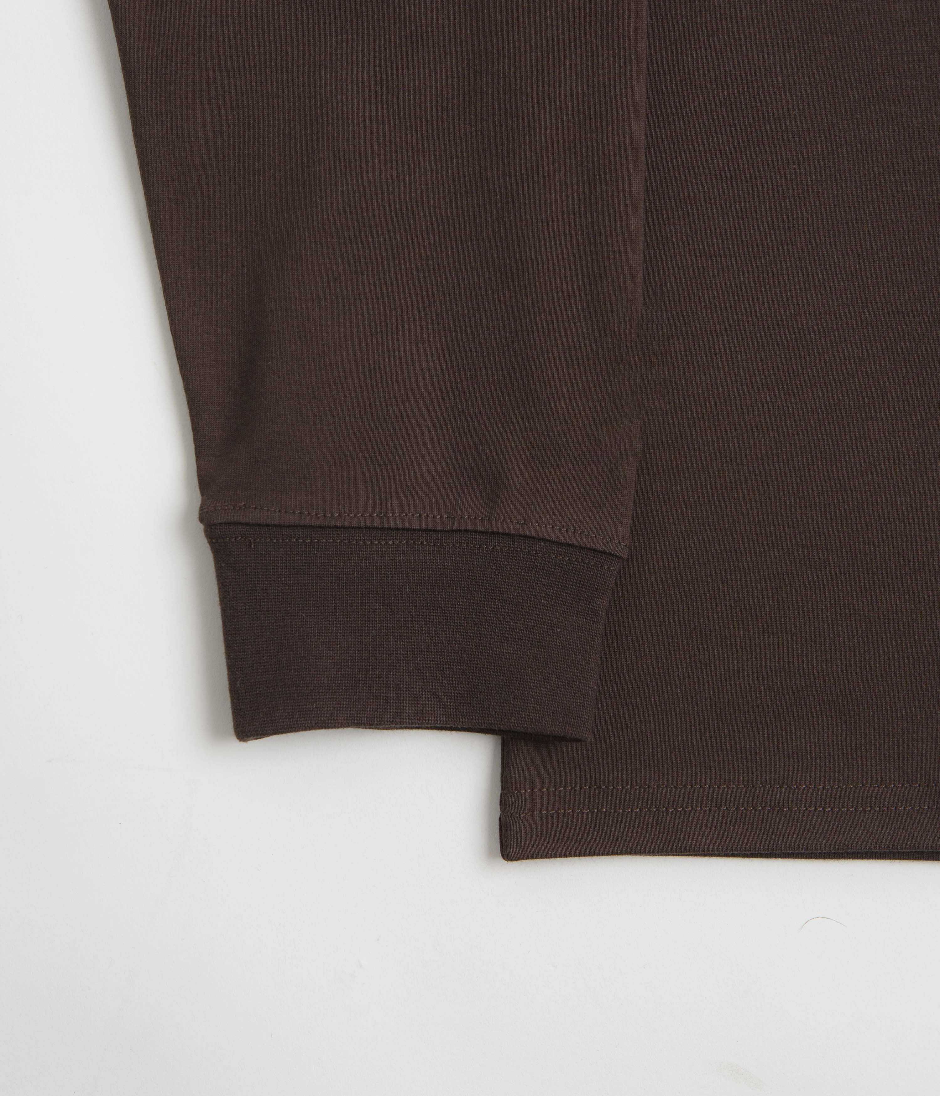 Snow Peak Living With Nature Long Sleeve T-Shirt - Dark Brown - Image 6