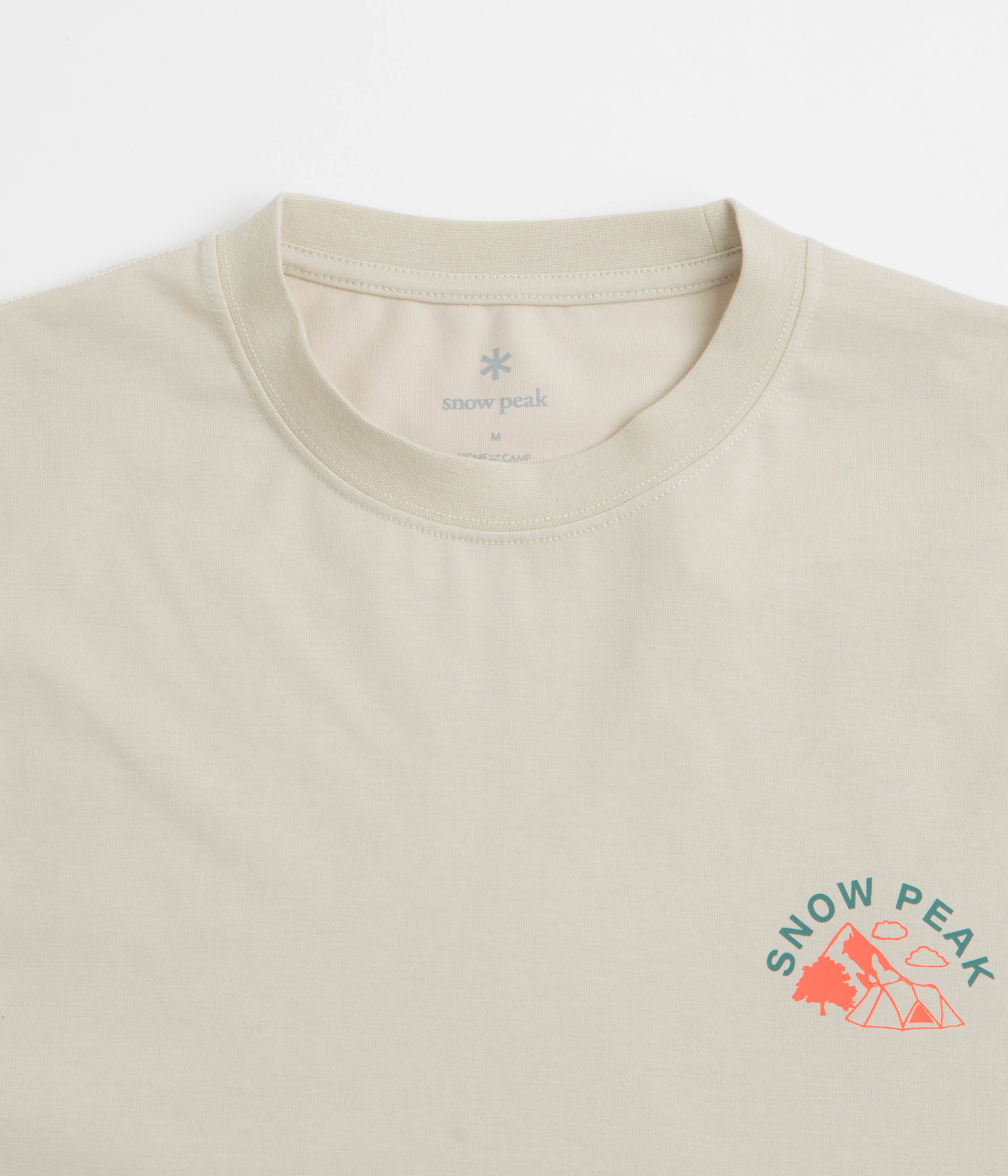 Snow Peak Living With Nature Long Sleeve T-Shirt - Ivory - Image 3
