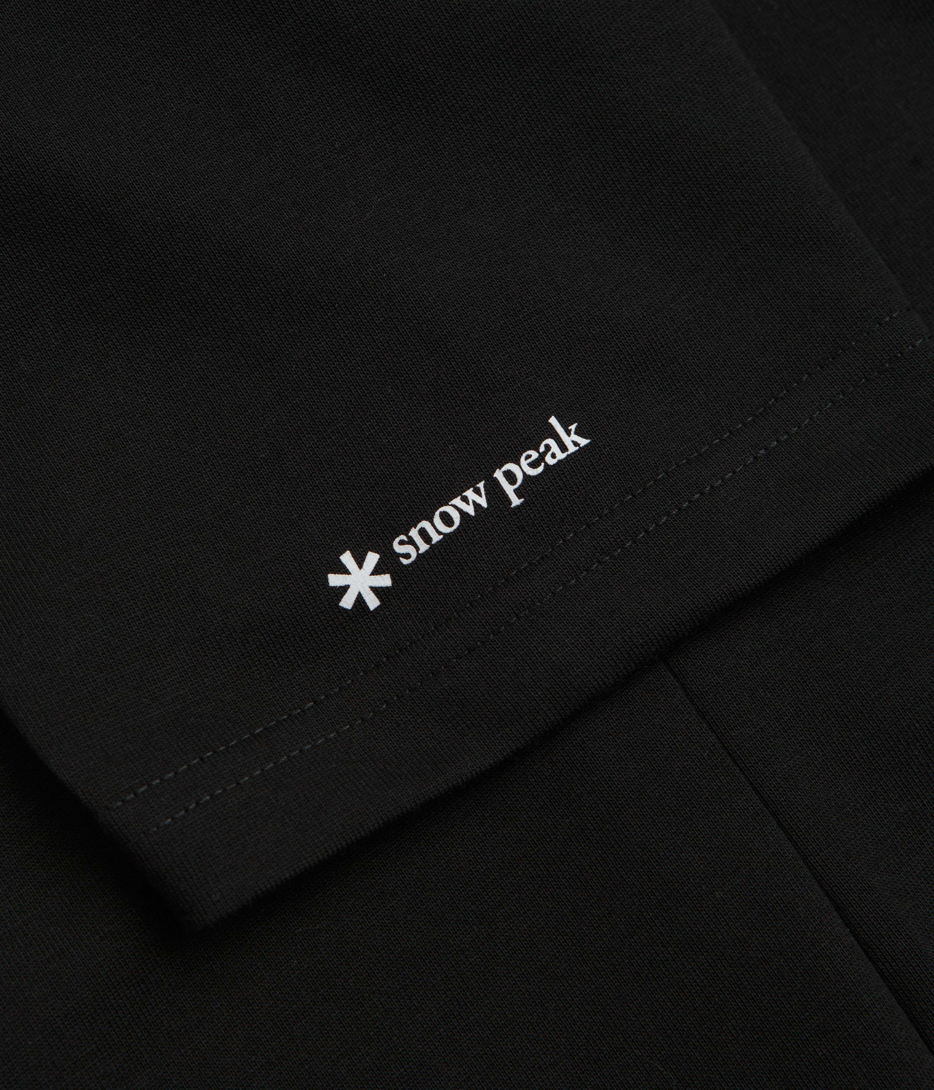 Snow Peak NSD Pocket T-Shirt - Black - Image 4
