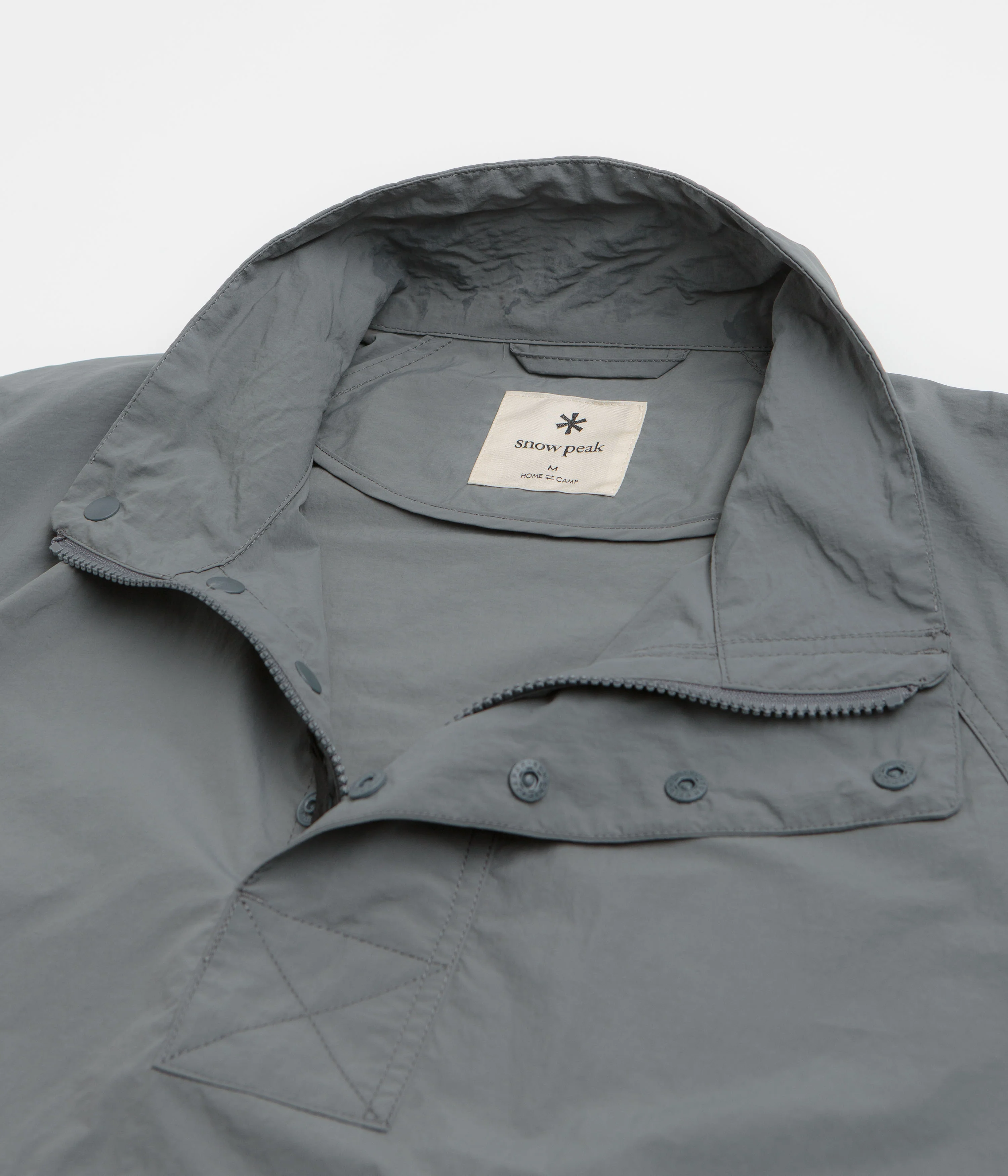 Snow Peak Nylon Tussah Anorak - Grey - Image 2