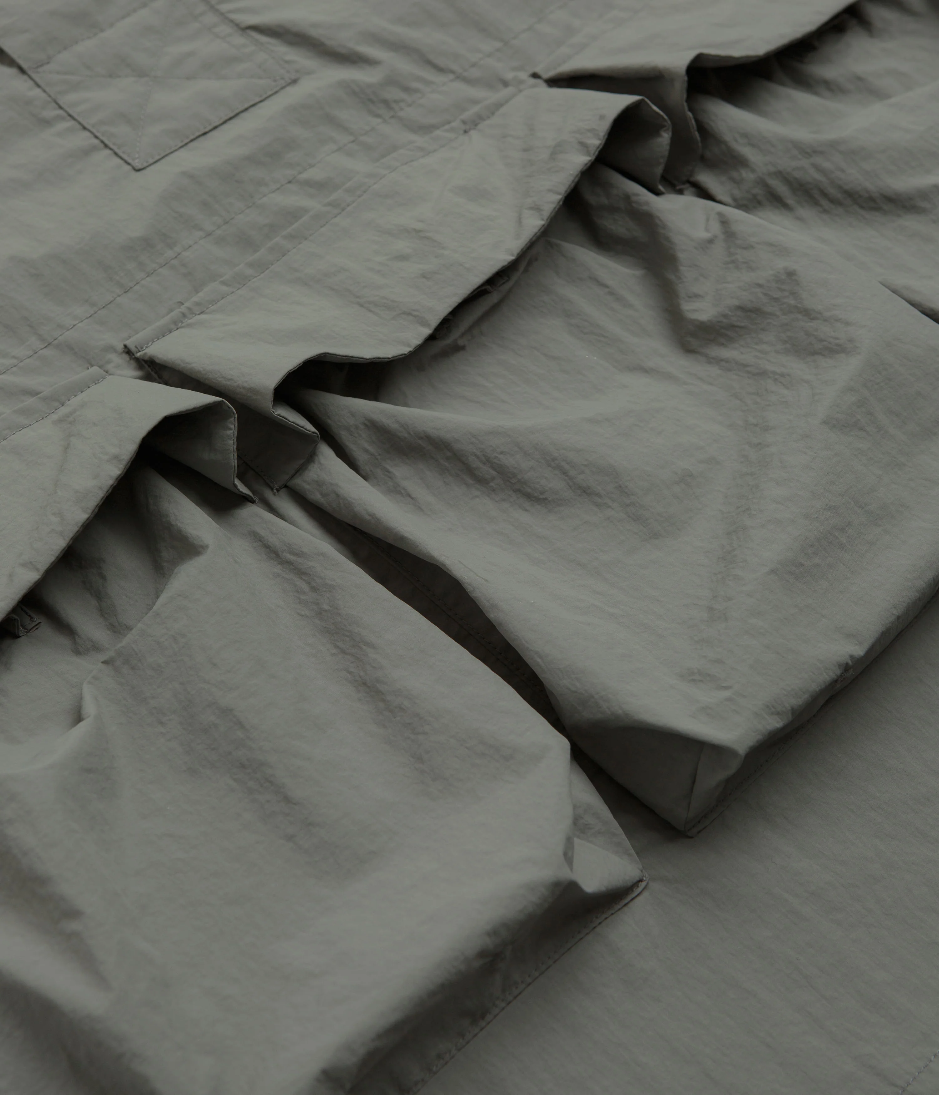 Snow Peak Nylon Tussah Anorak - Light Olive - Image 5