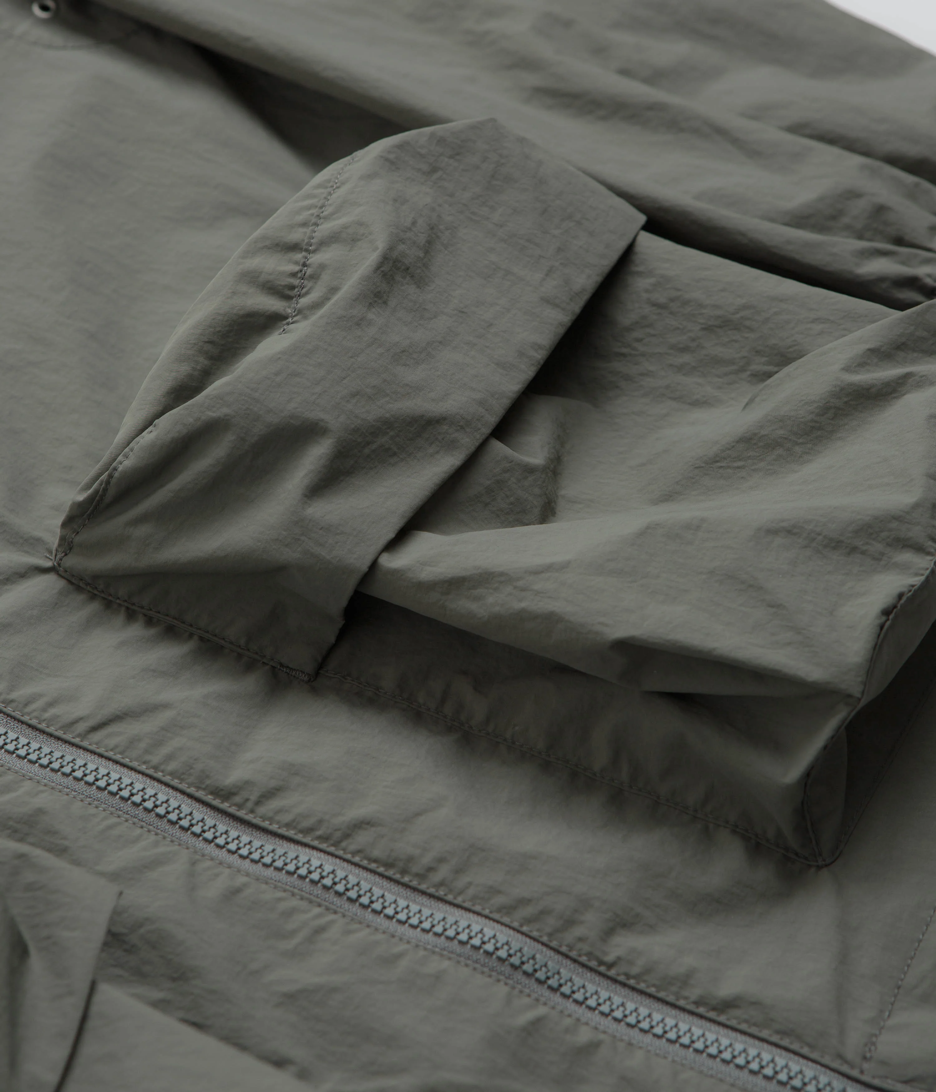 Snow Peak Nylon Tussah Jacket - Light Olive - Image 5