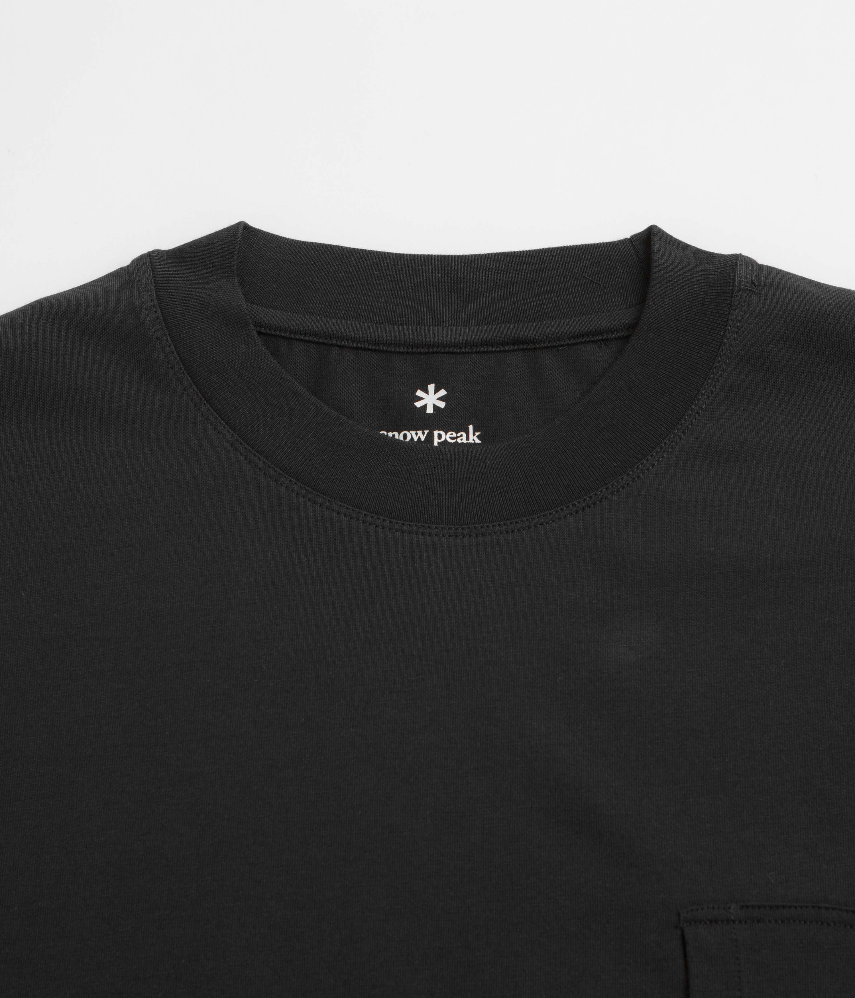 Snow Peak OG Mercerized T-Shirt - Black - Image 2