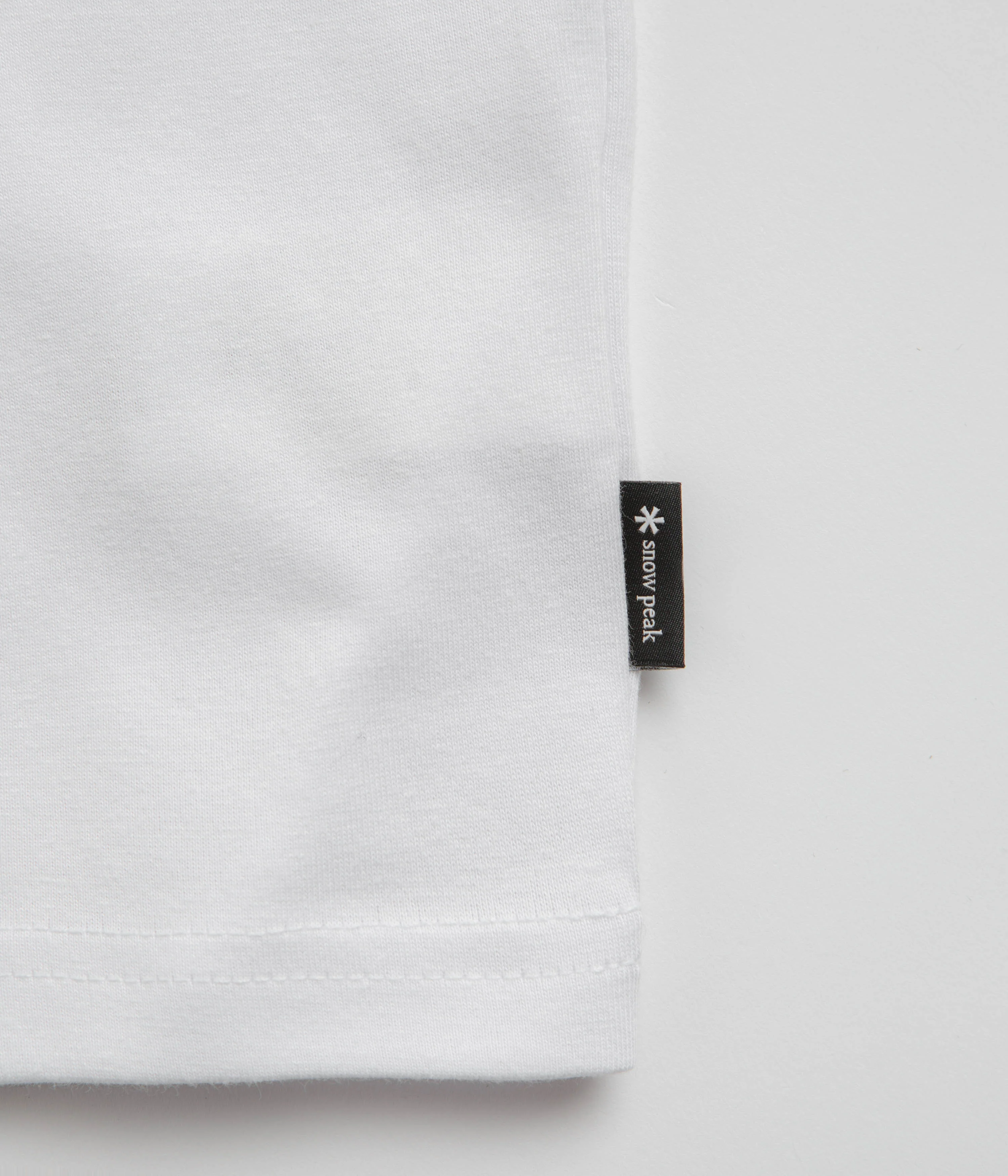 Snow Peak Onepoint Logo Long Sleeve T-Shirt - White - Image 5
