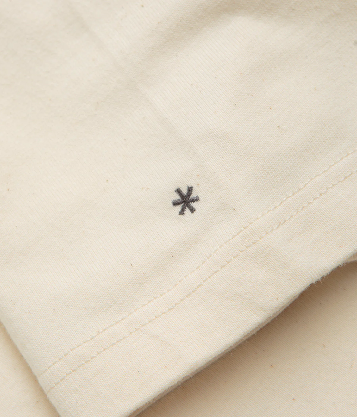 Snow Peak Recycled Cotton Heavy Mockneck T-Shirt - Ecru - Image 3