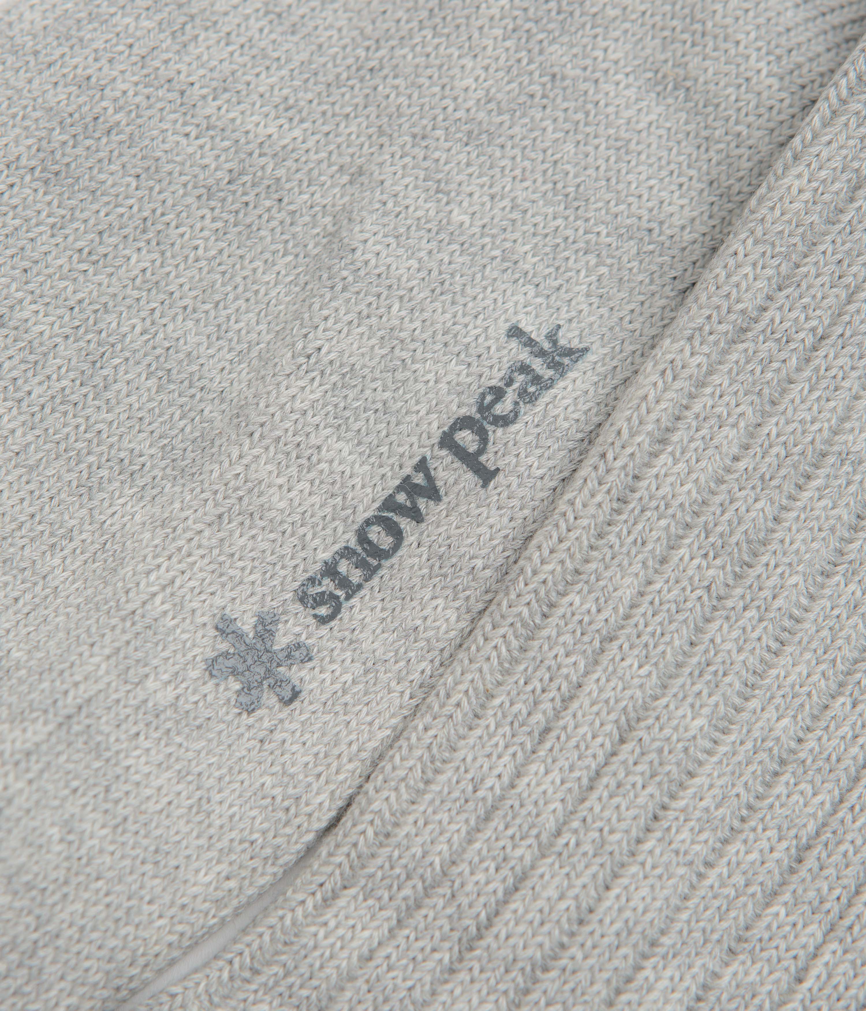 Snow Peak Recycled Cotton Socks - Mid Grey - Image 2