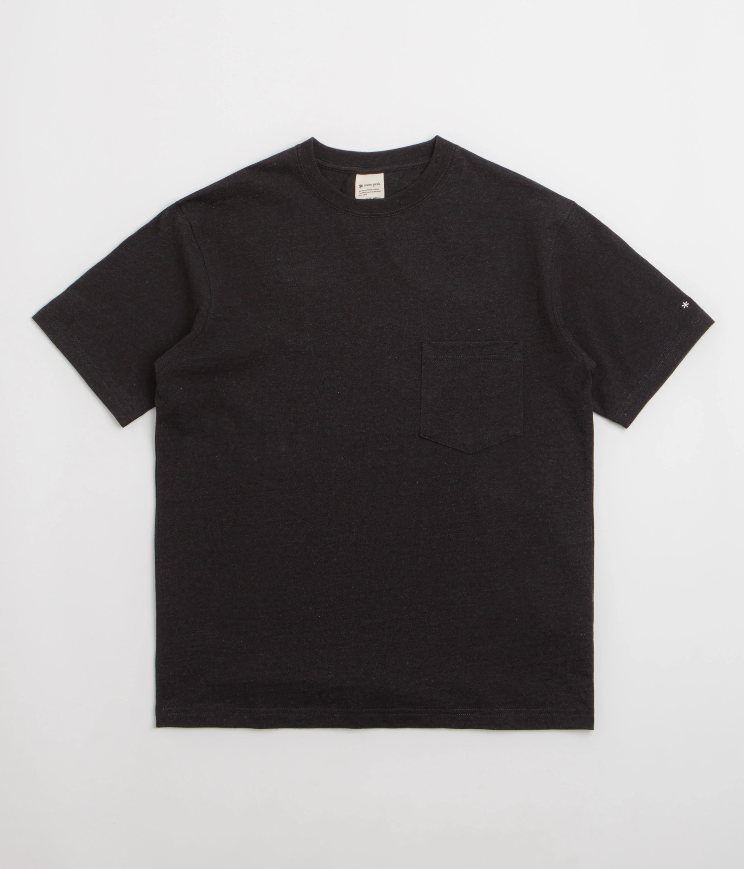 Snow Peak Recycled Cotton T-Shirt - Black