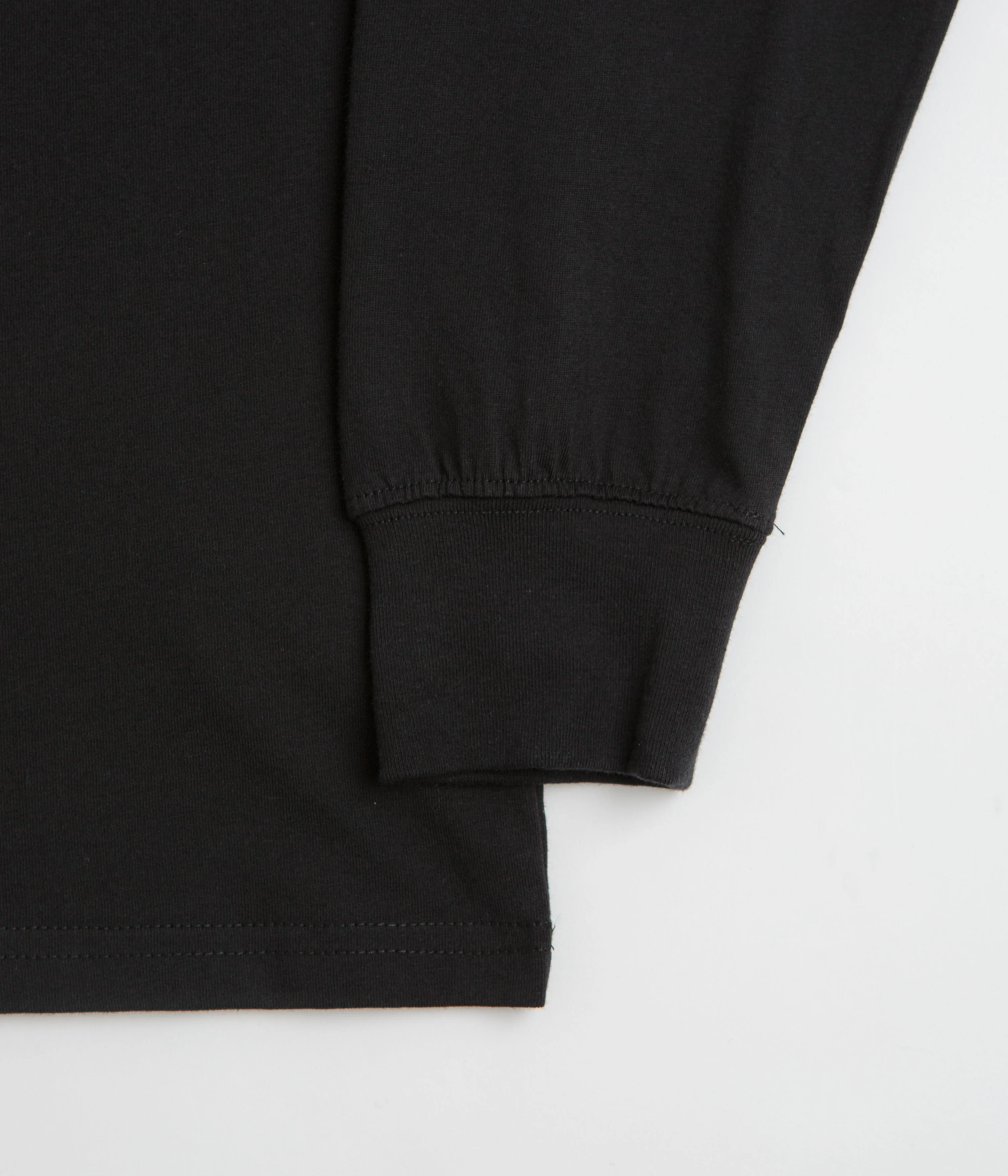 Snow Peak Soft Cotton Relaxed Logo Long Sleeve T-Shirt - Black - Image 4
