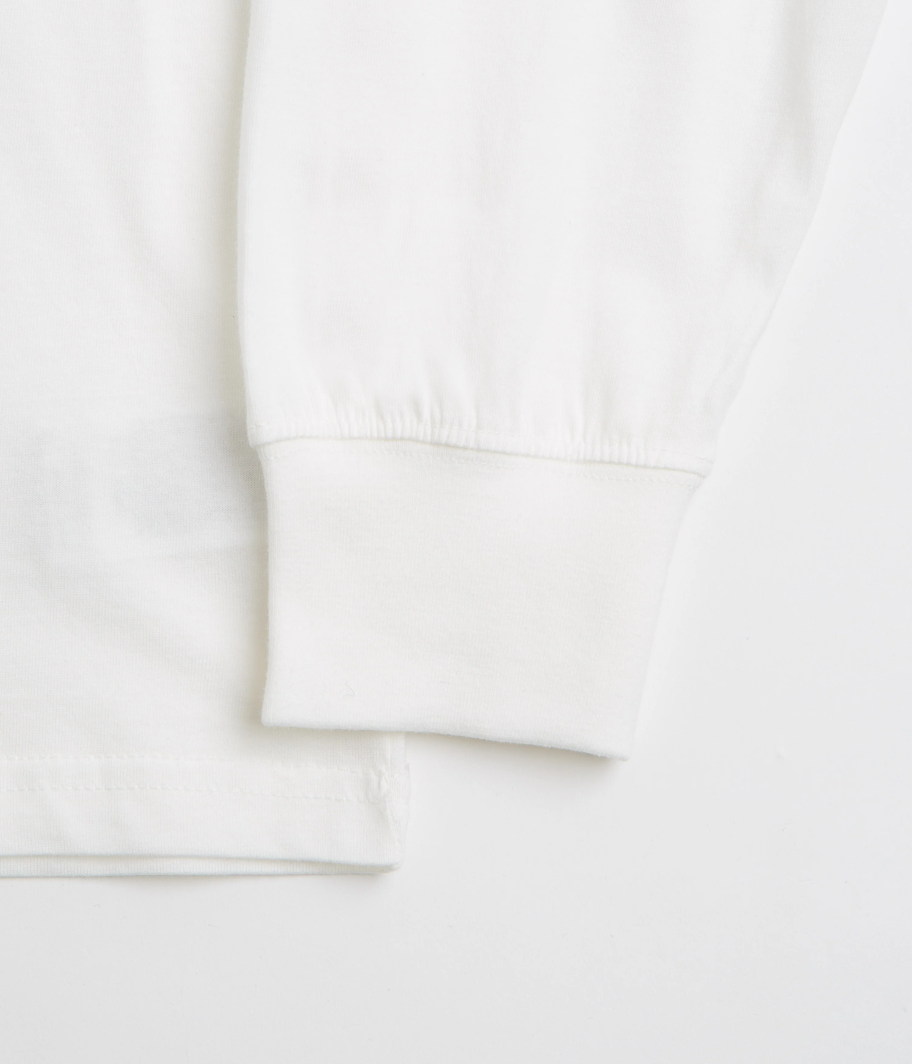 Snow Peak Soft Cotton Relaxed Logo Long Sleeve T-Shirt - Off White - Image 4