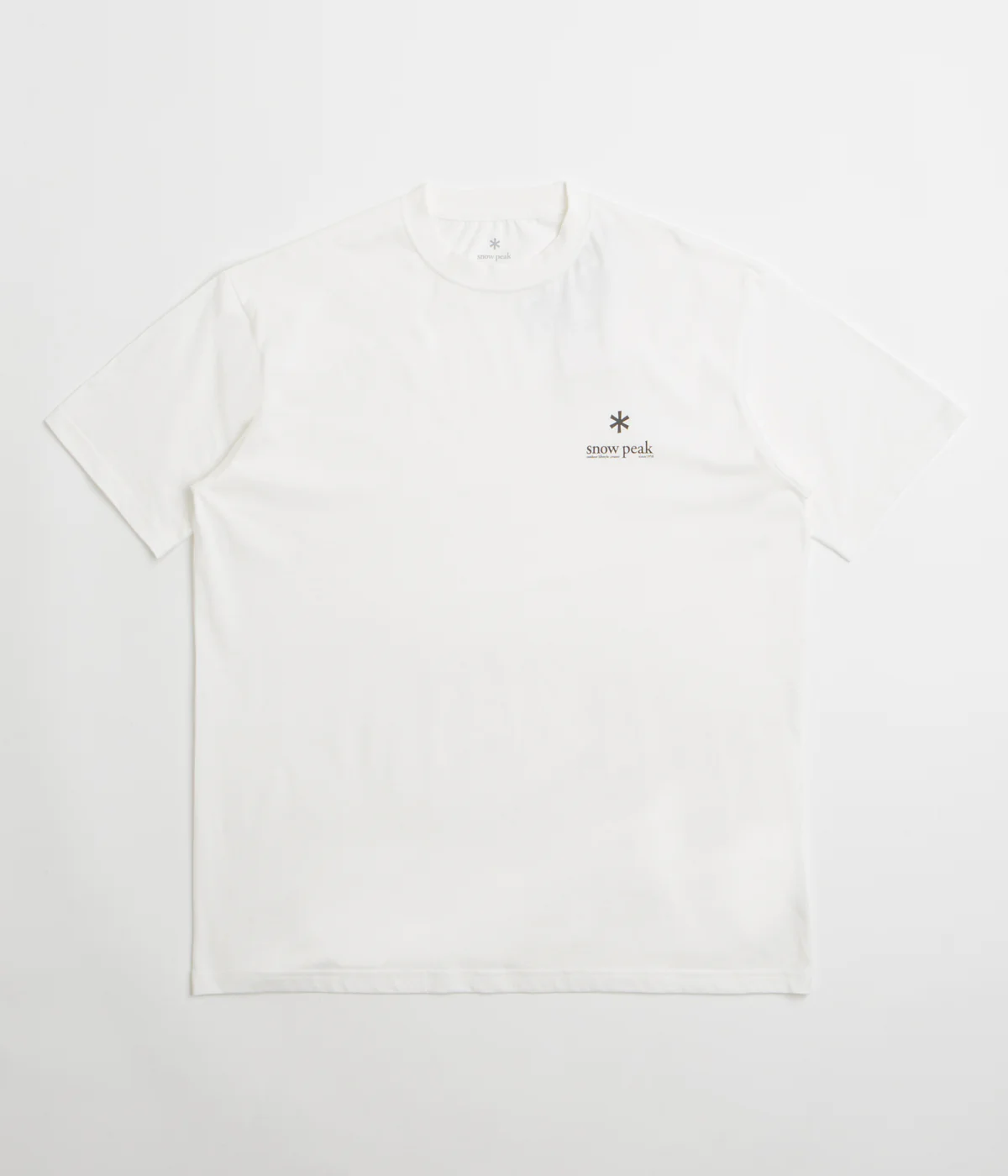 Snow Peak Soft Cotton Relaxed Logo T-Shirt - Off White