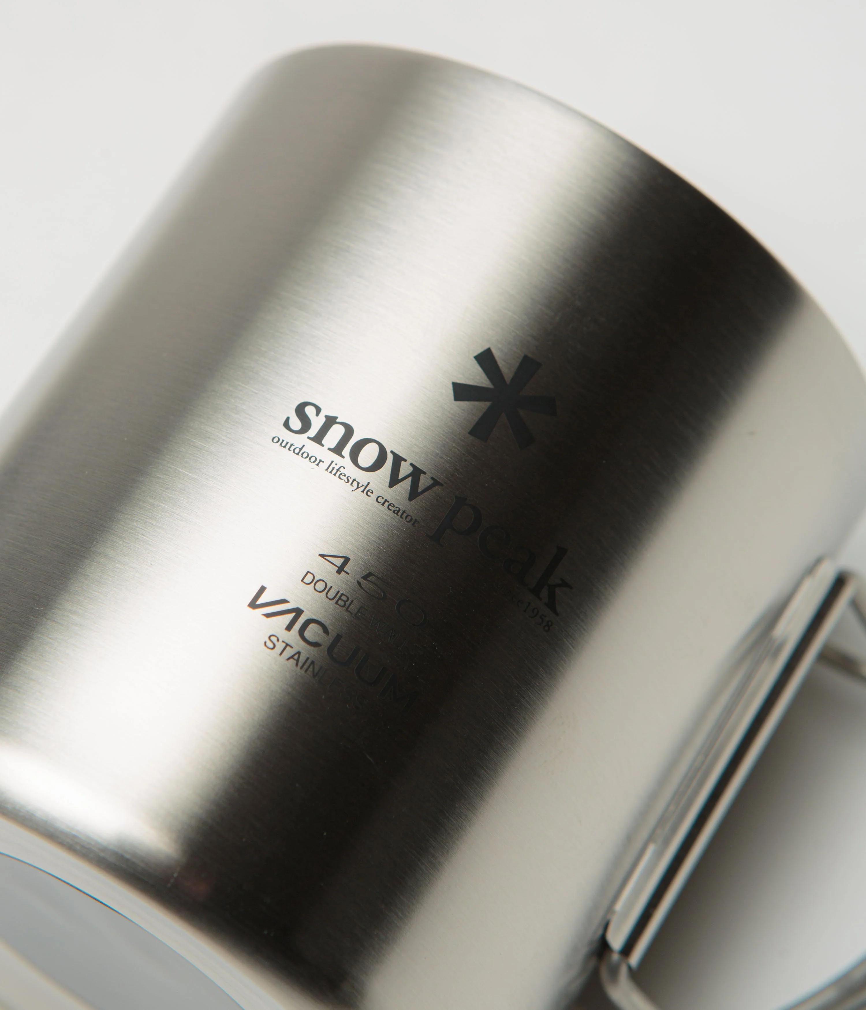 Snow Peak Stainless Vacuum Double Wall 450ml Mug - Silver - Image 2