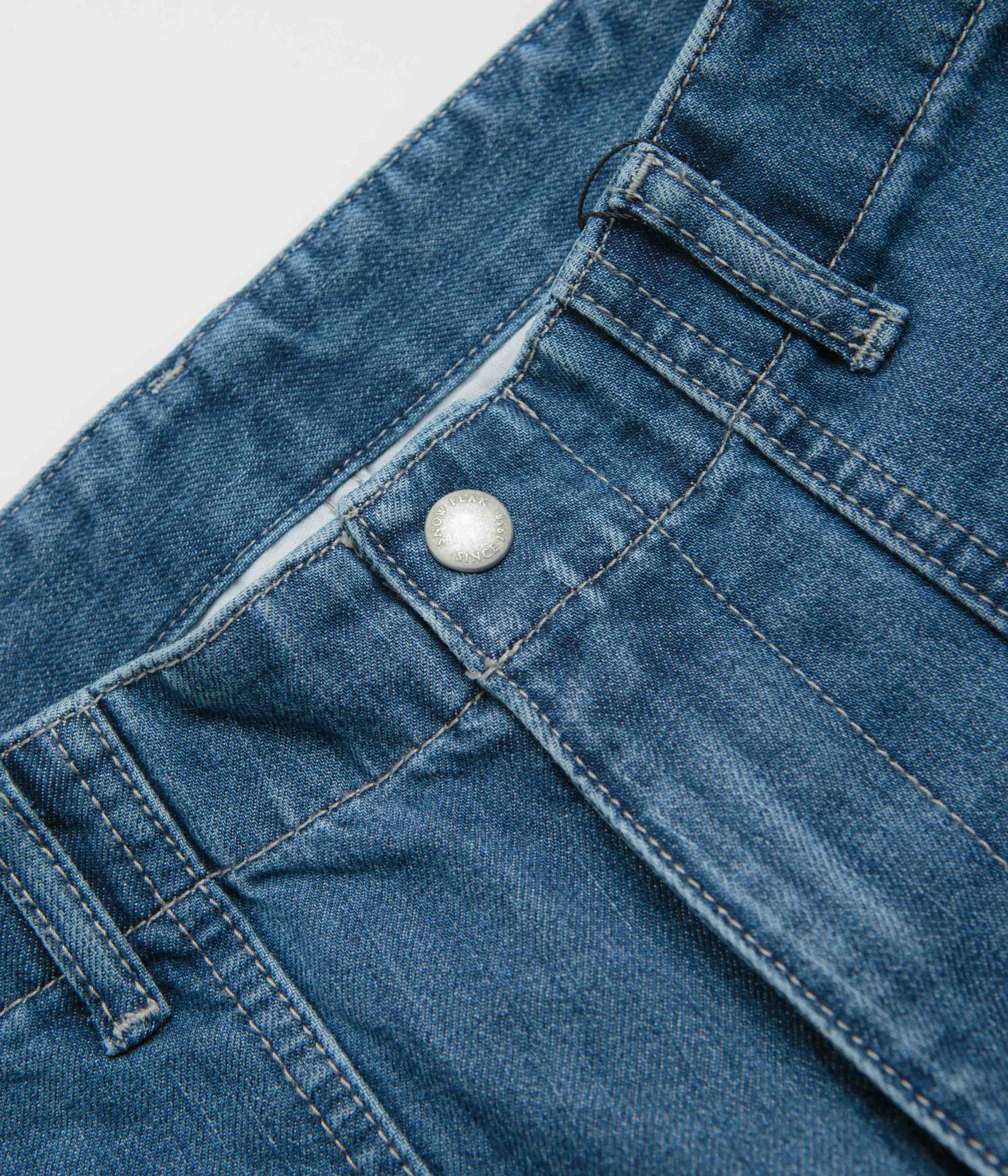 Snow Peak Takibi Denim Pants - Light Blue - Image 4