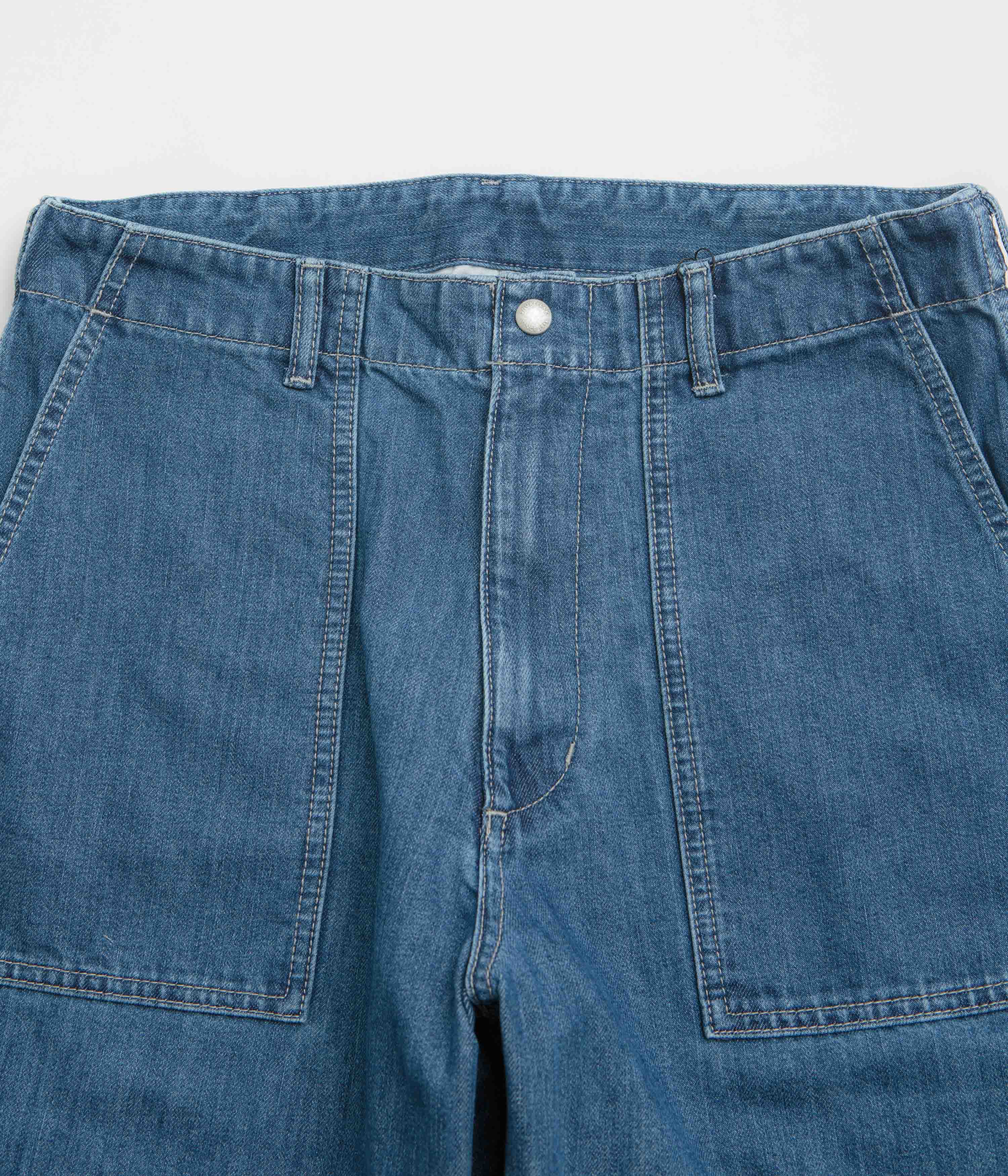 Snow Peak Takibi Denim Pants - Light Blue - Image 5