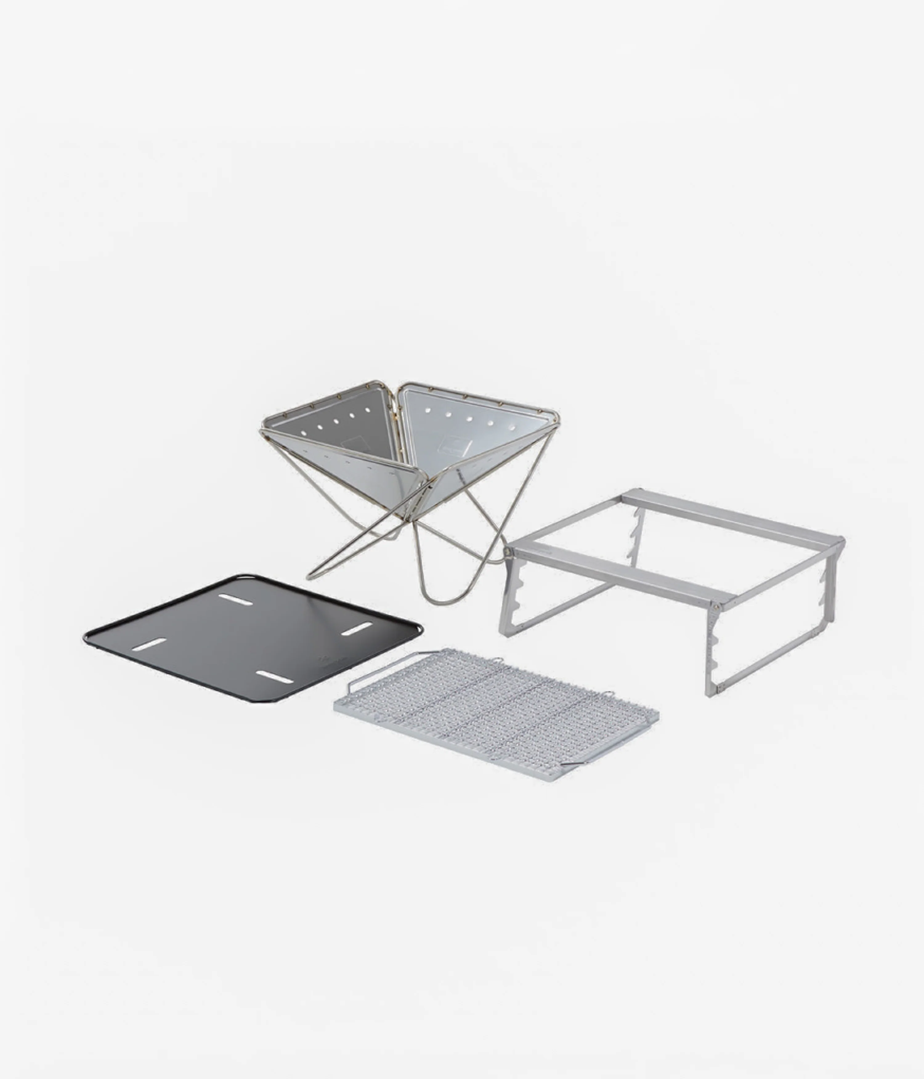 Snow Peak Takibi Fire And Grill Set - Silver - Image 2