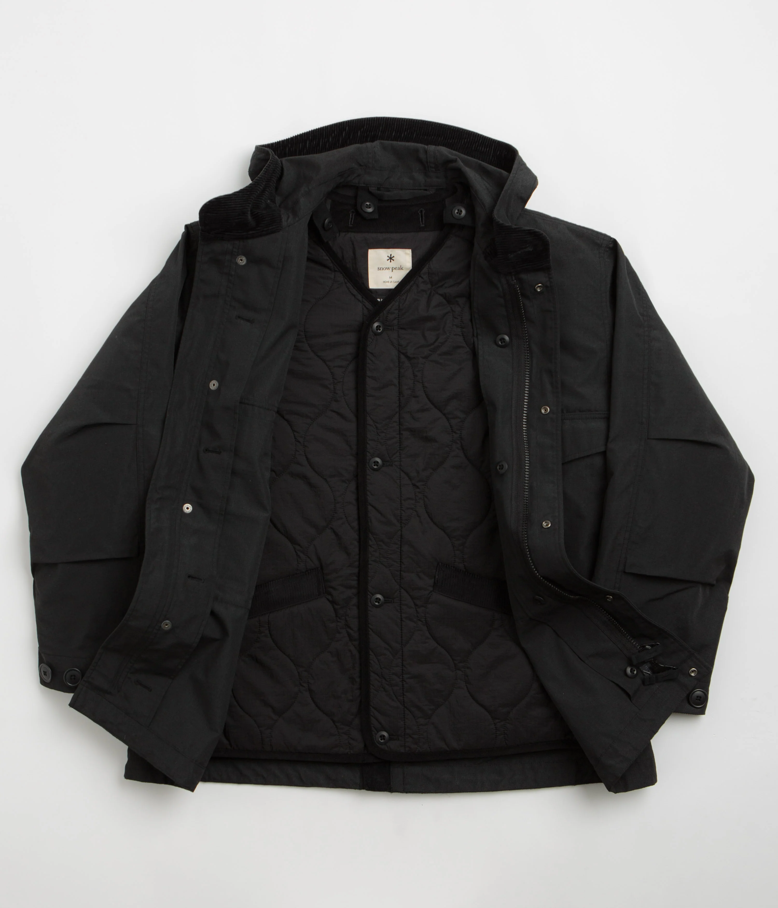 Snow Peak Takibi Ripstop Adjustable Jacket - Black - Image 3