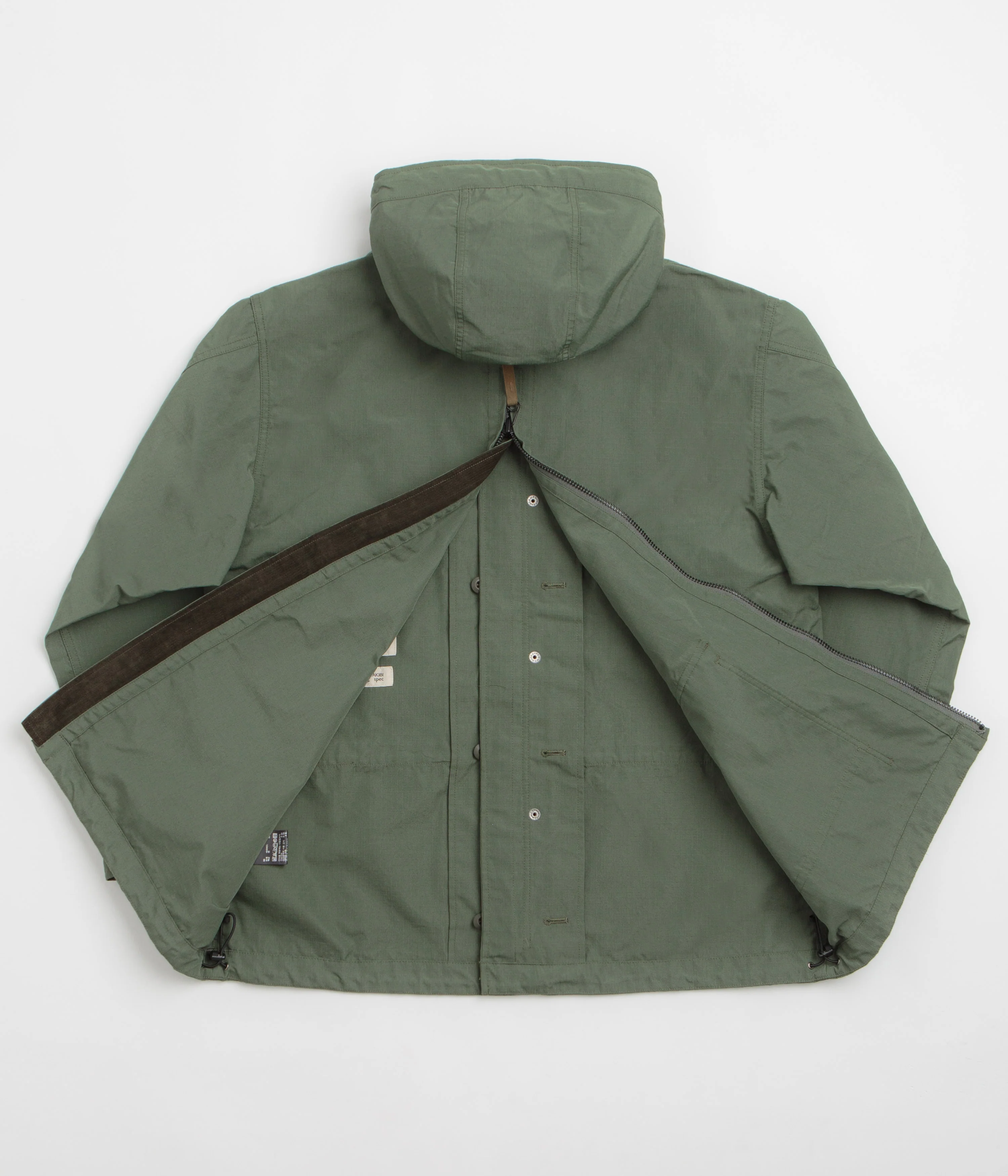 Snow Peak Takibi Ripstop Adjustable Jacket - Olive - Image 5