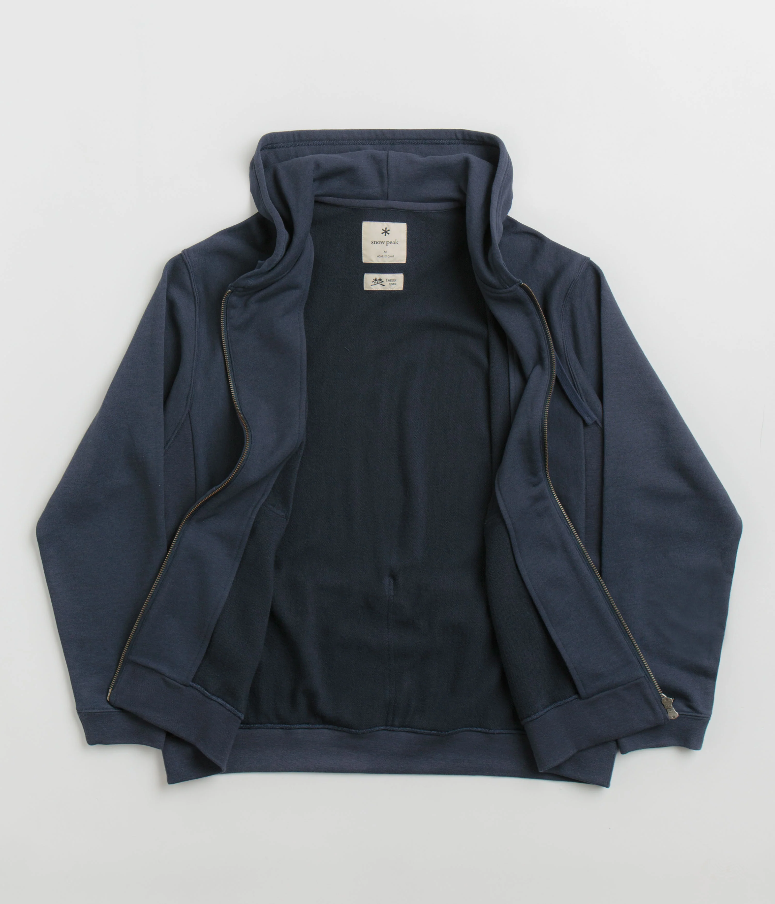 Snow Peak Takibi Zip Hoodie - Navy - Image 3