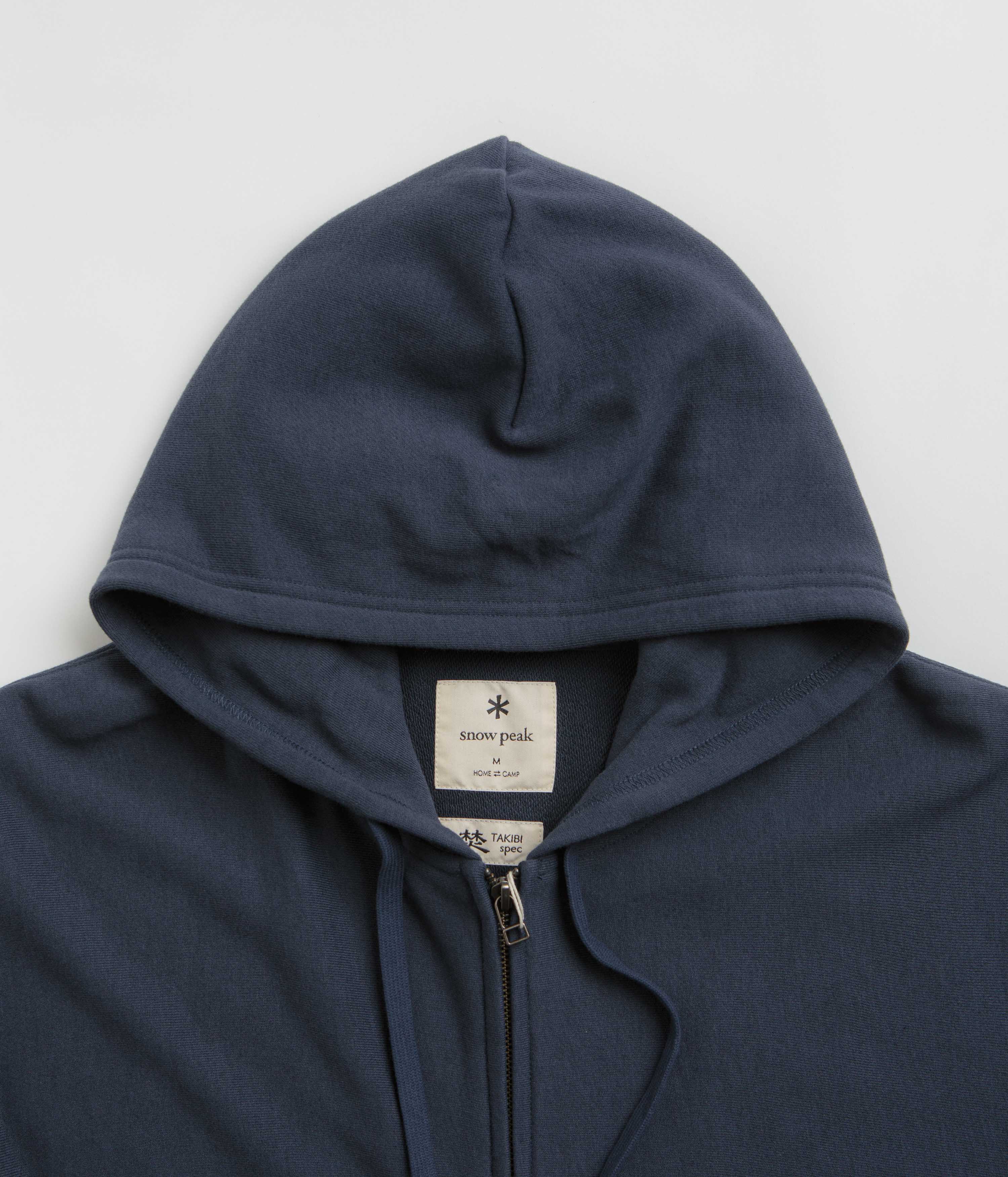 Snow Peak Takibi Zip Hoodie - Navy - Image 5