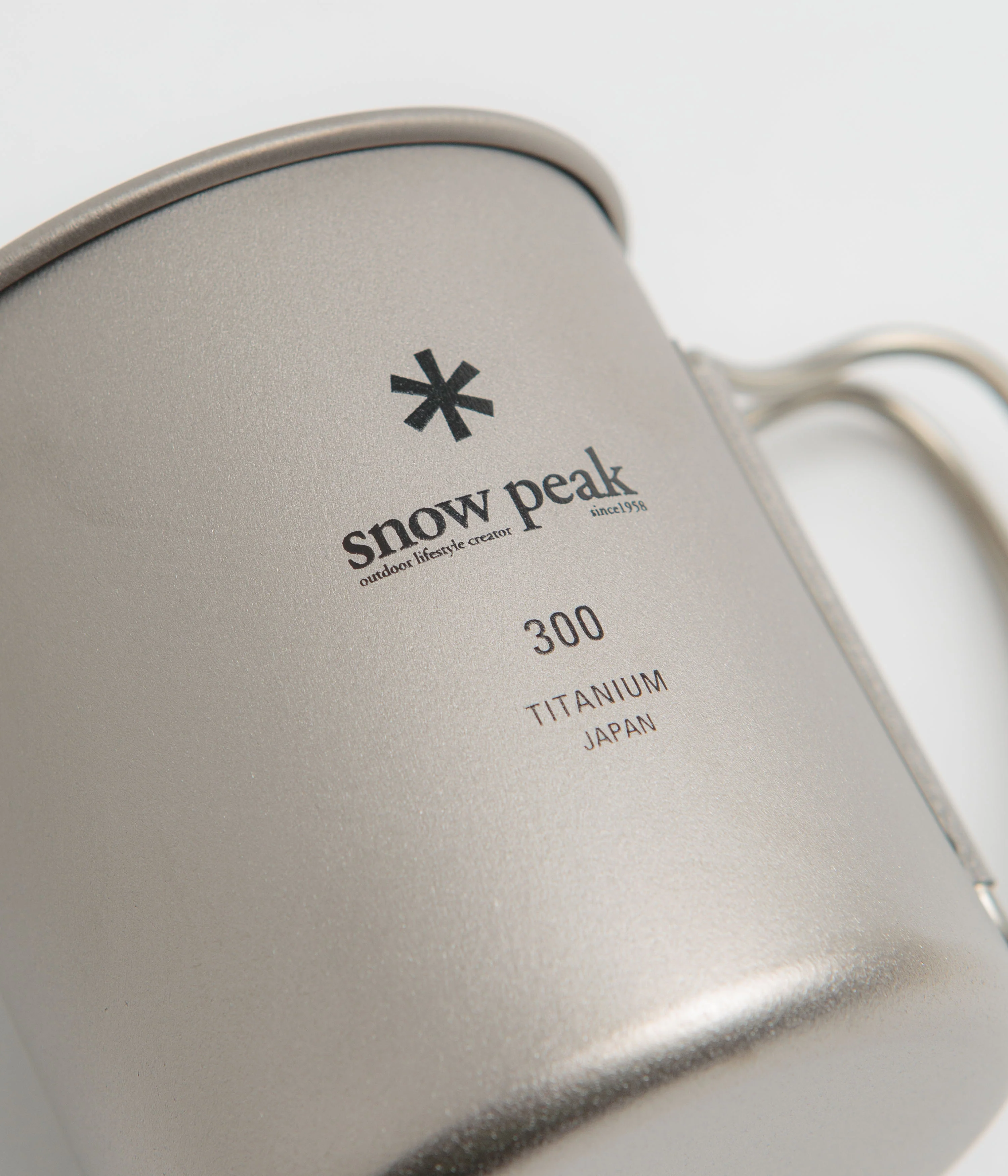 Snow Peak Titanium Single Wall 300ml Mug - Silver - Image 2