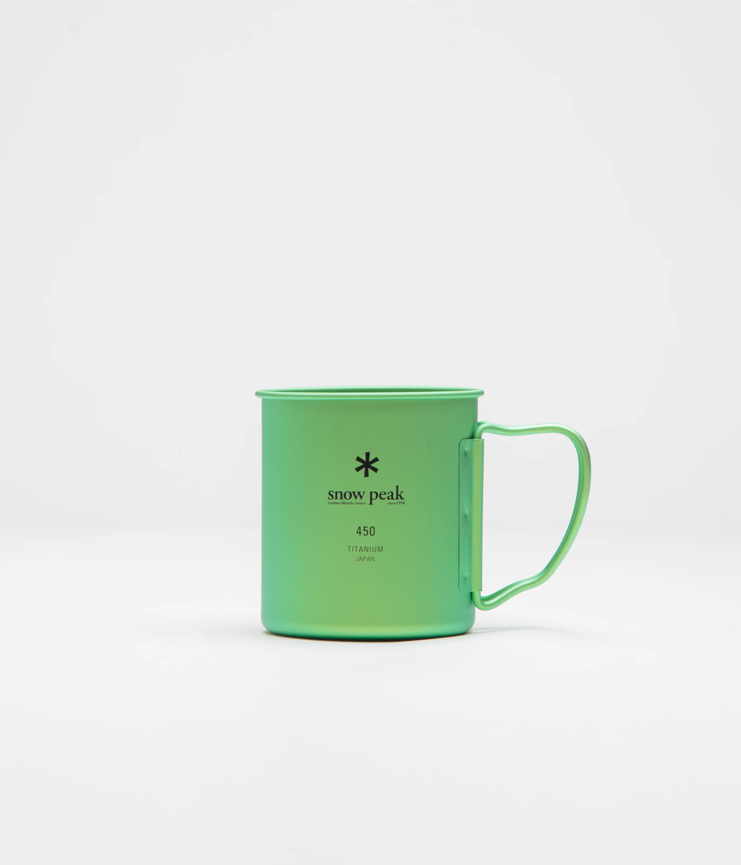 Snow Peak Titanium Single Wall 450ml Mug - Green