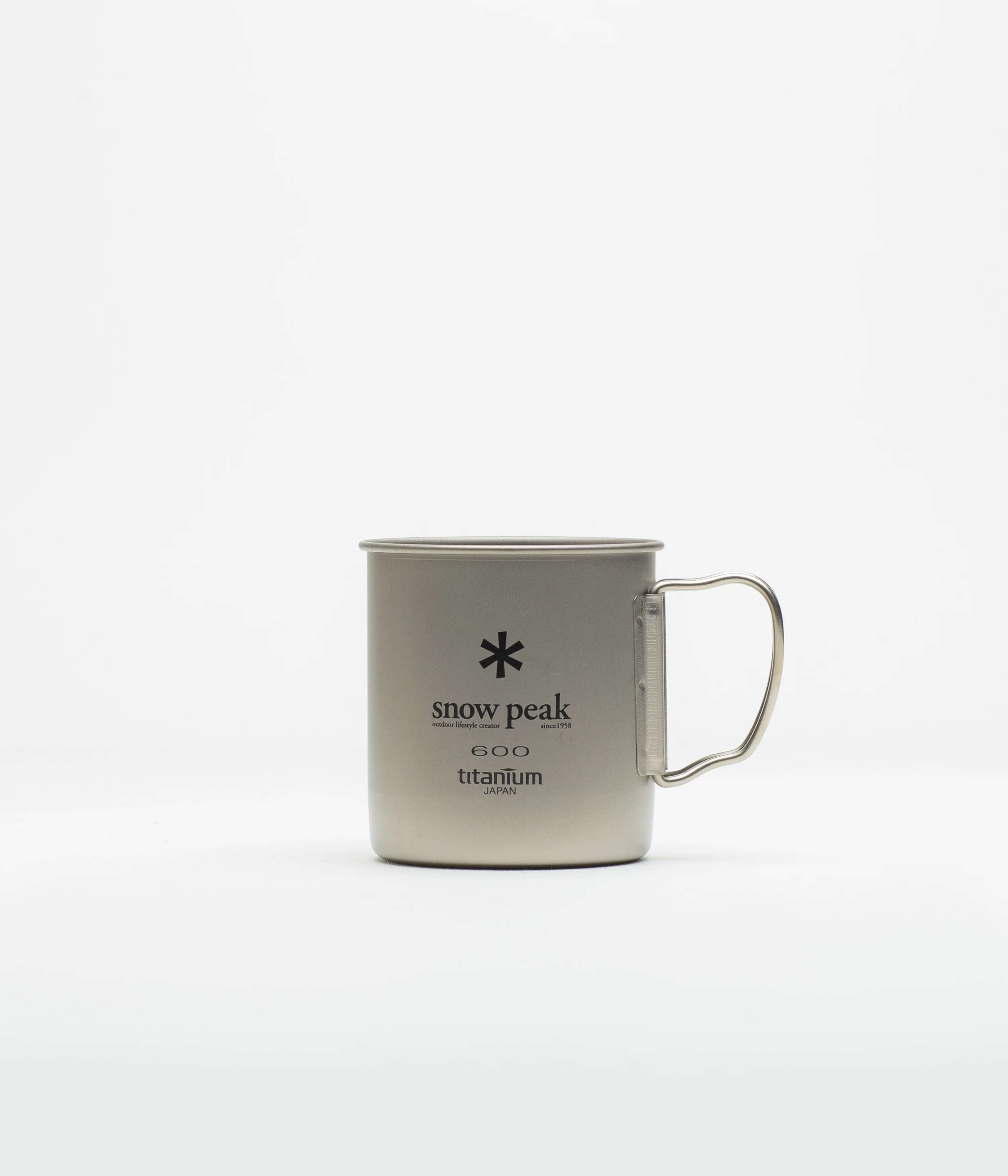 Snow Peak Titanium Single Wall 600ml Mug - Silver