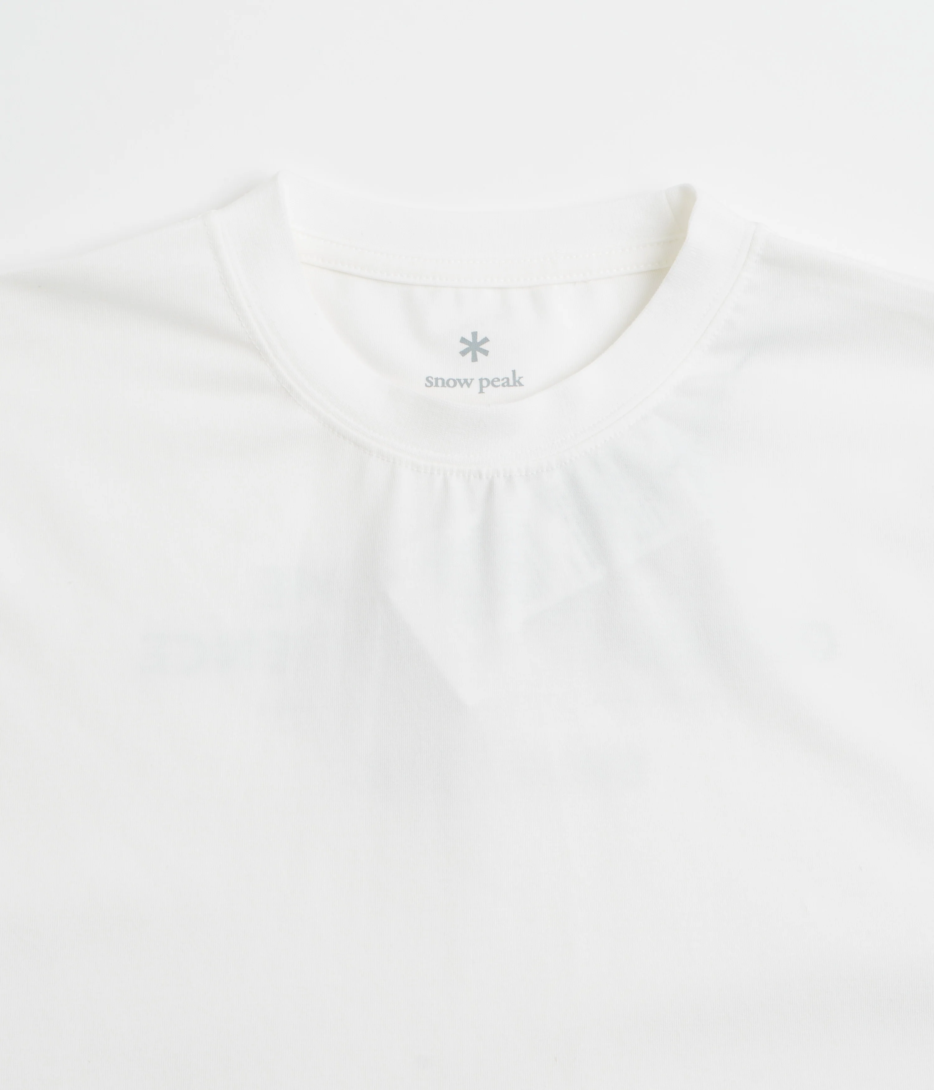 Snow Peak Typography Long Sleeve T-Shirt - Off White - Image 3