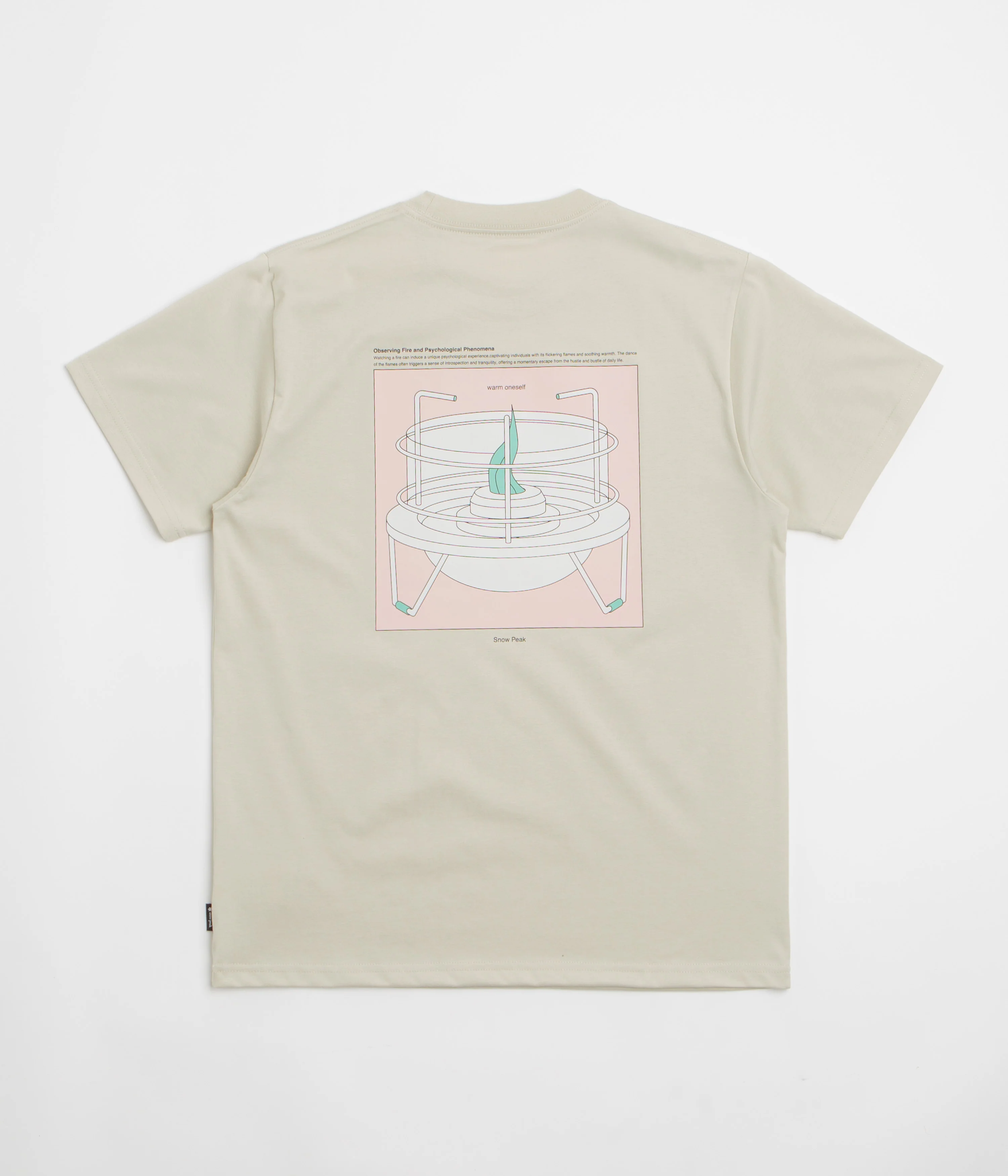 Snow Peak Warm Oneself T-Shirt - Light Beige