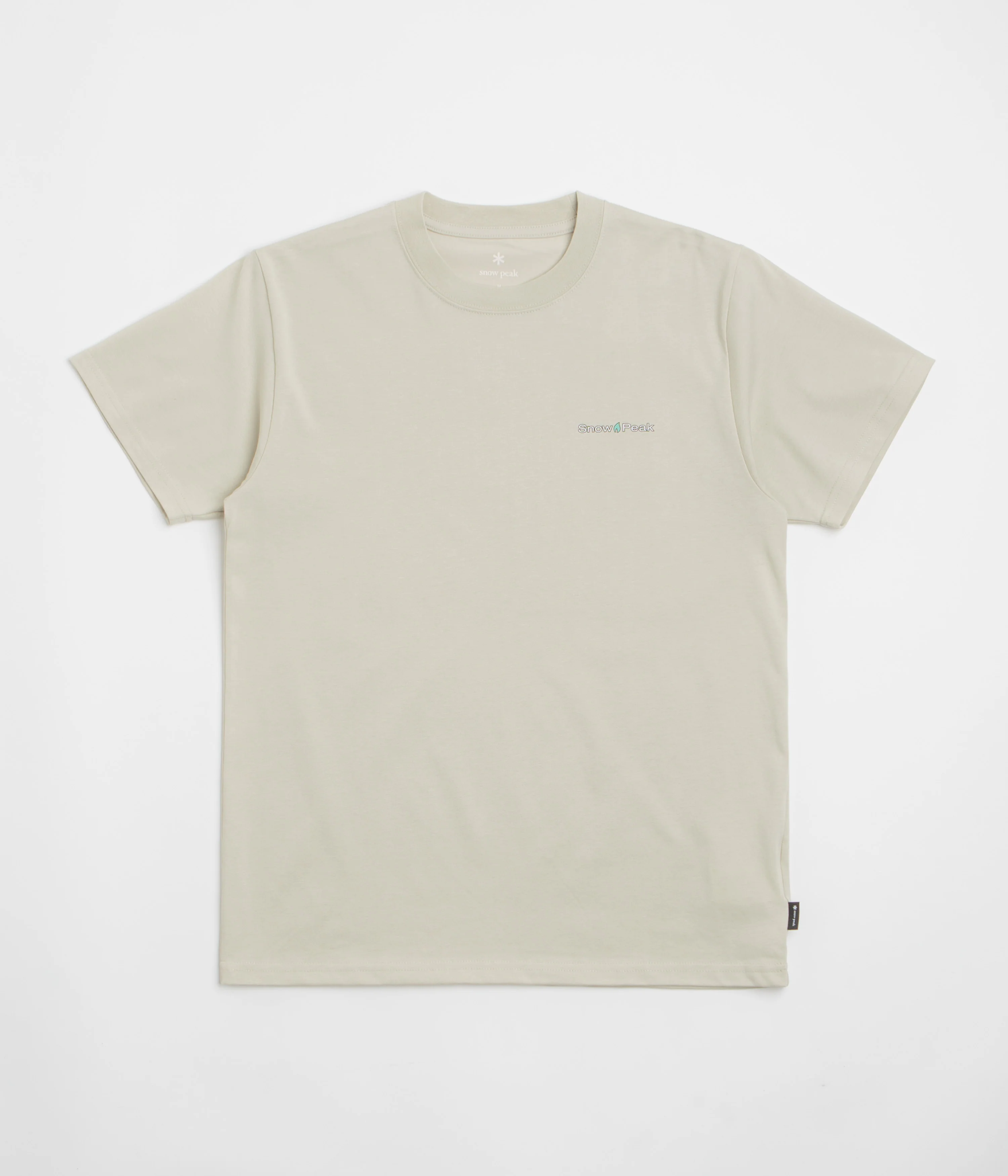 Snow Peak Warm Oneself T-Shirt - Light Beige - Image 2