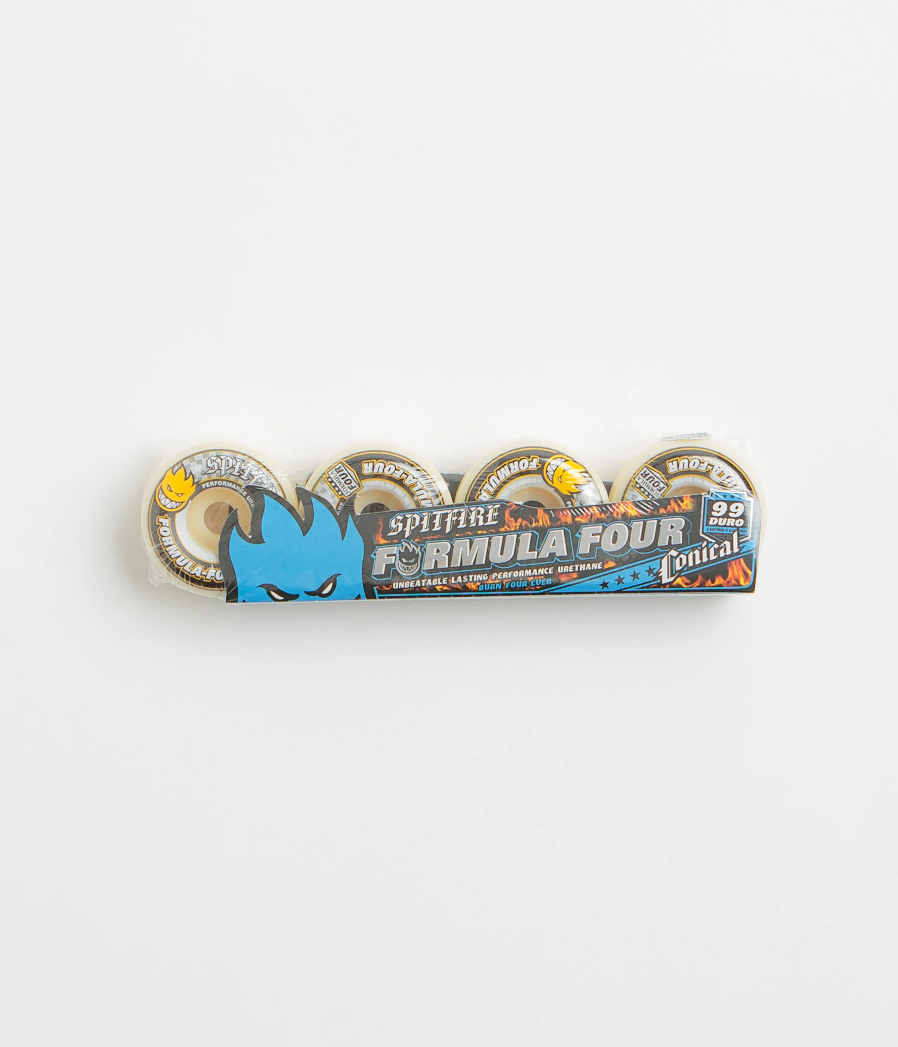 Spitfire Formula Four Conical 99DU Wheels - Natural - 56mm
