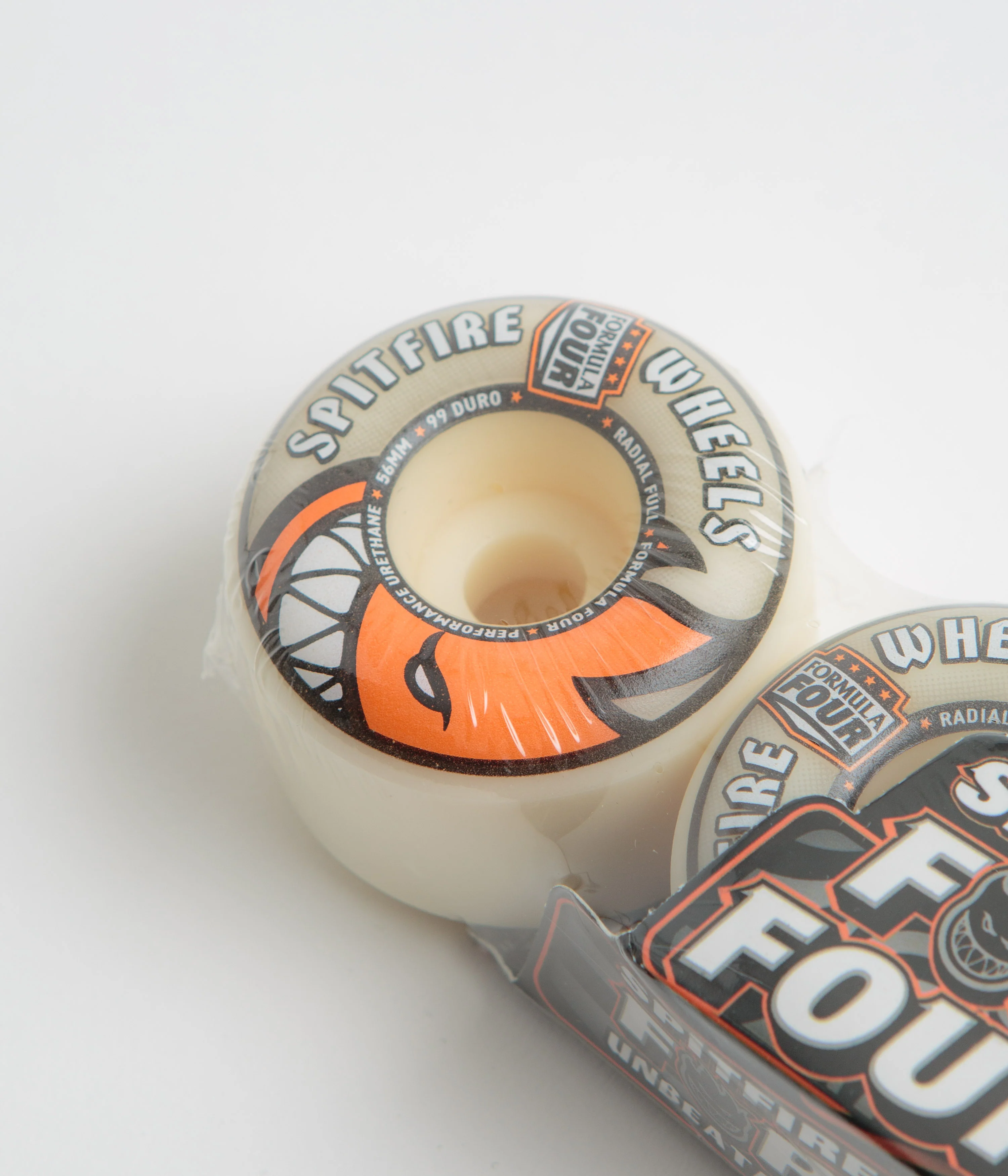 Spitfire Formula Four Radial Full 99DU Wheels - Natural - 56mm - Image 2
