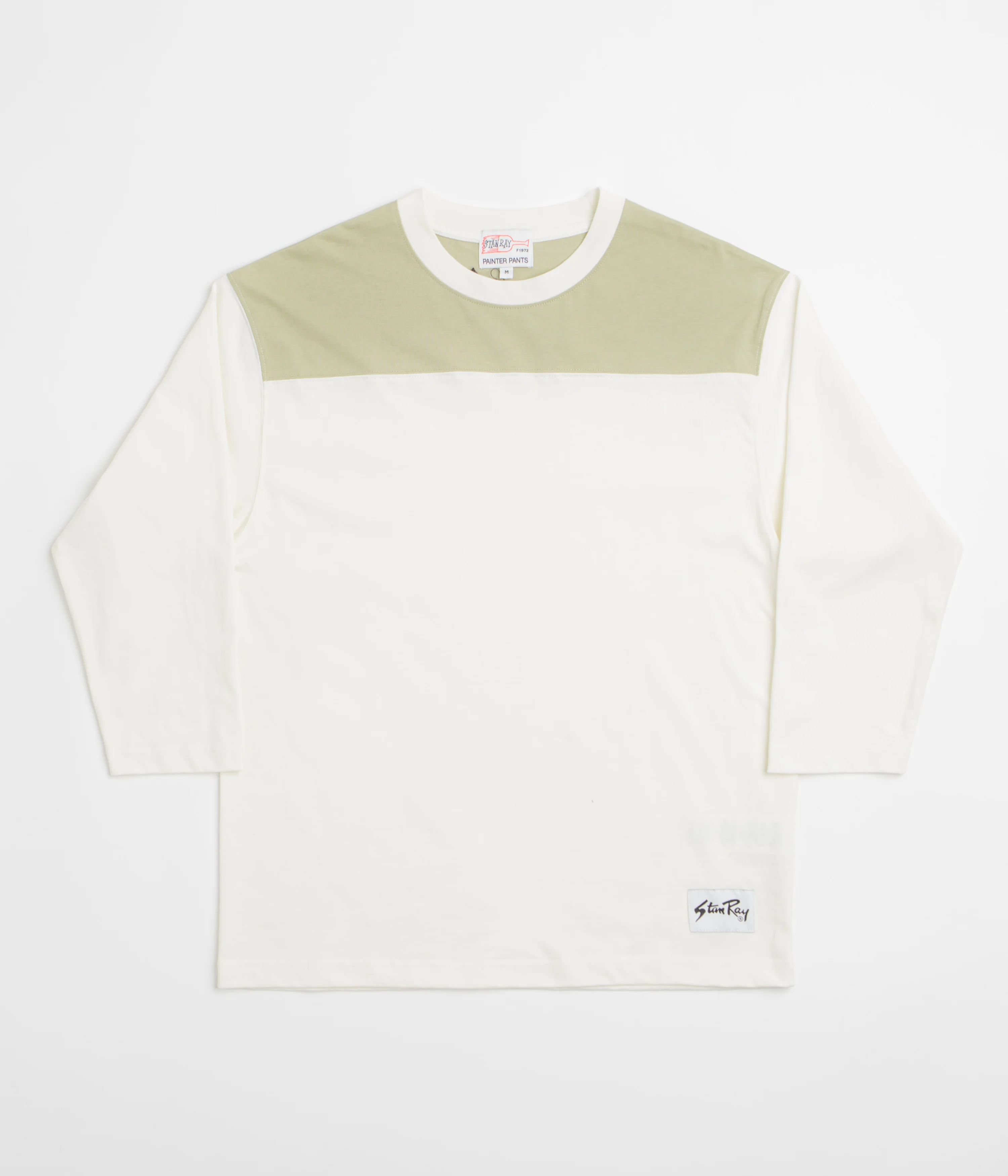 Stan Ray 3/4 Football T-Shirt - Eucalyptus