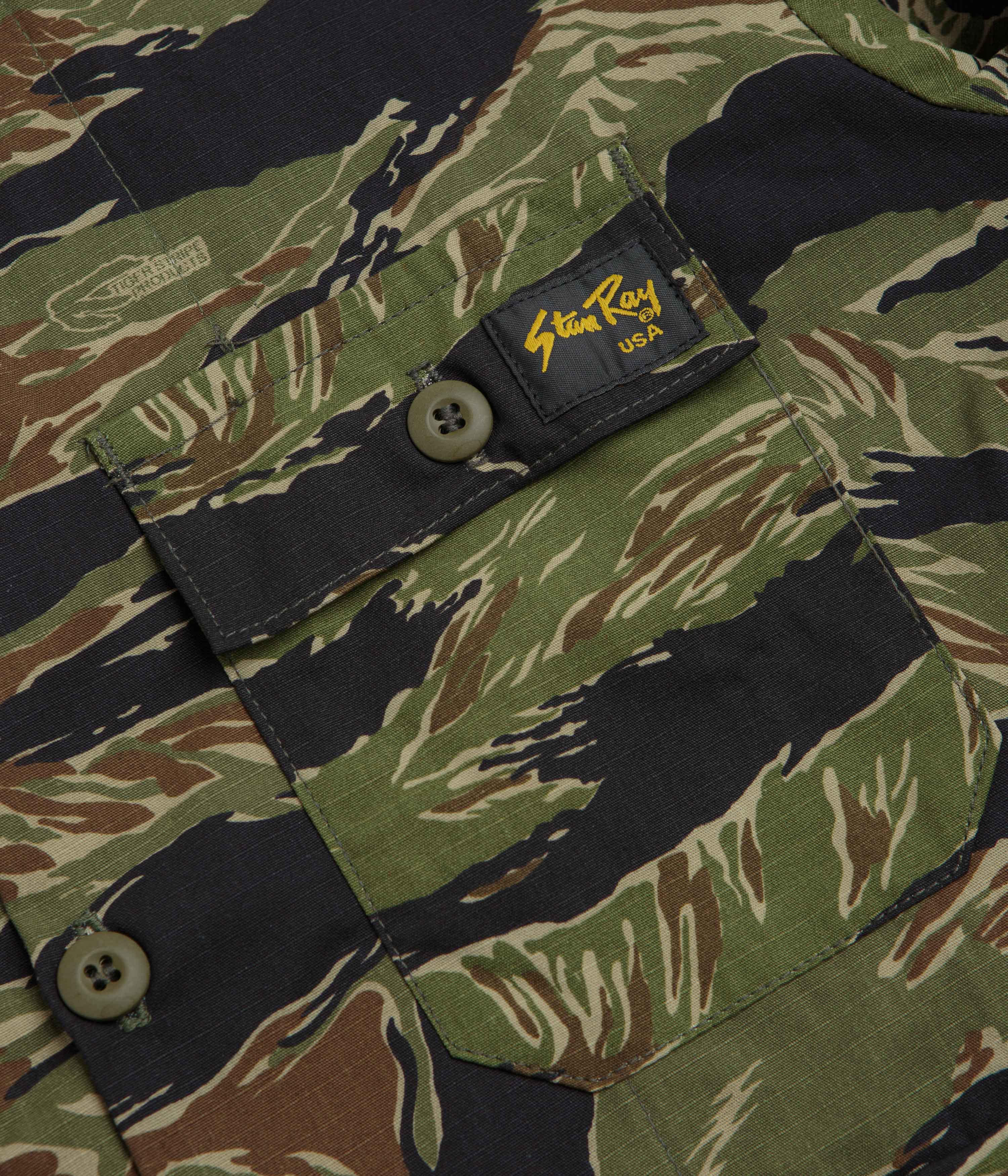 Stan Ray 4 Pocket Ripstop Jacket - Green Tigerstripe - Image 5