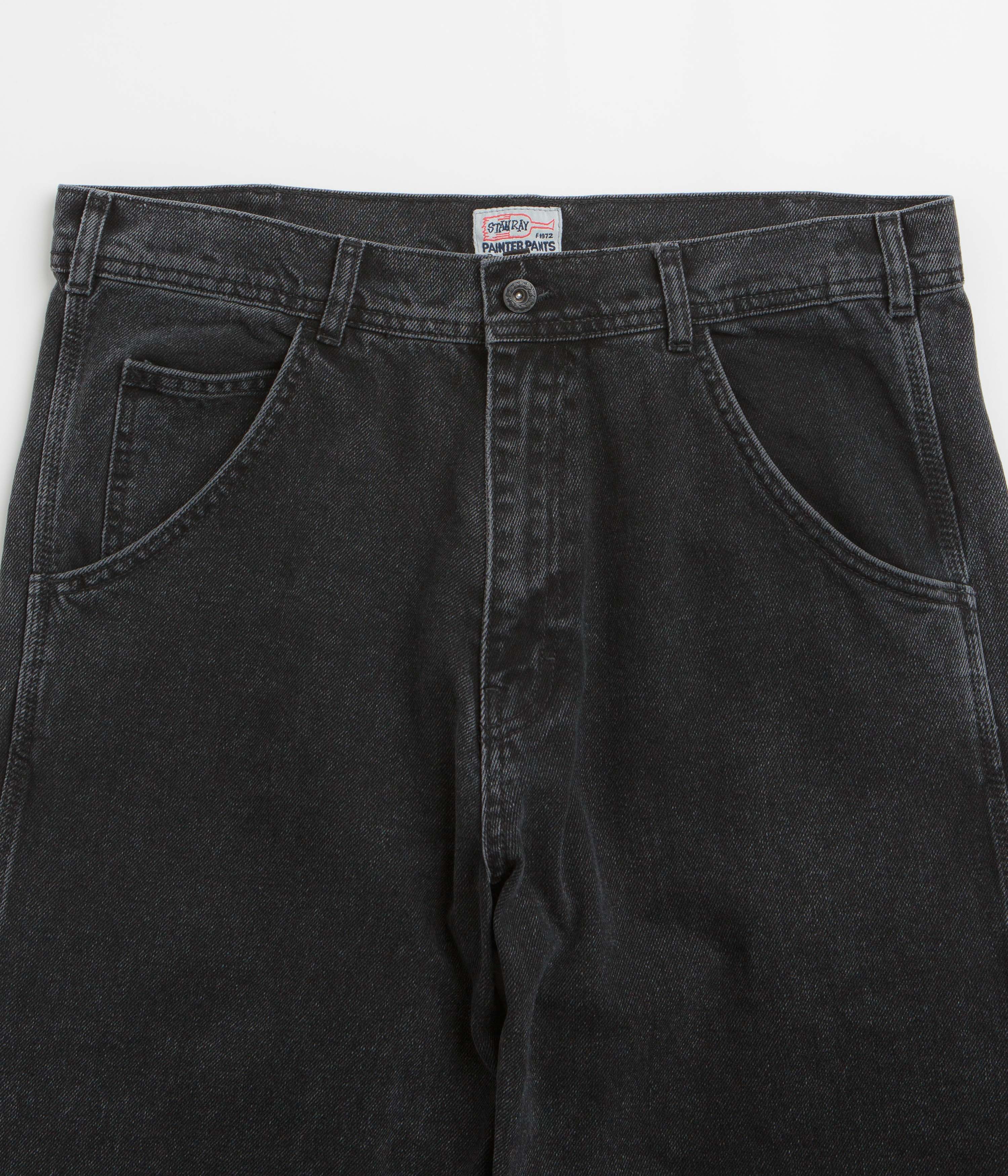Stan Ray Big Job Painter Pants - Washed Black Denim - Image 4