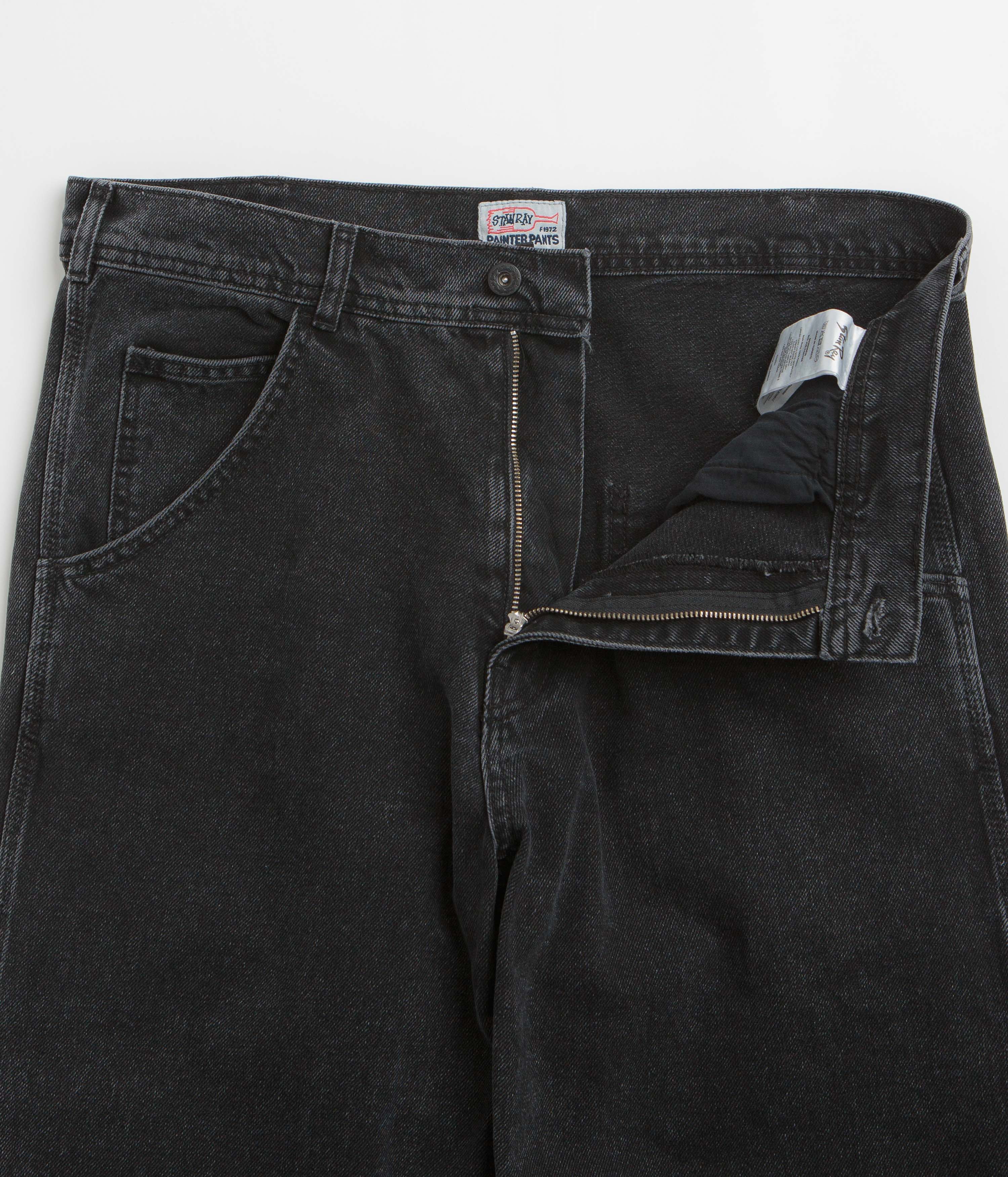 Stan Ray Big Job Painter Pants - Washed Black Denim - Image 5