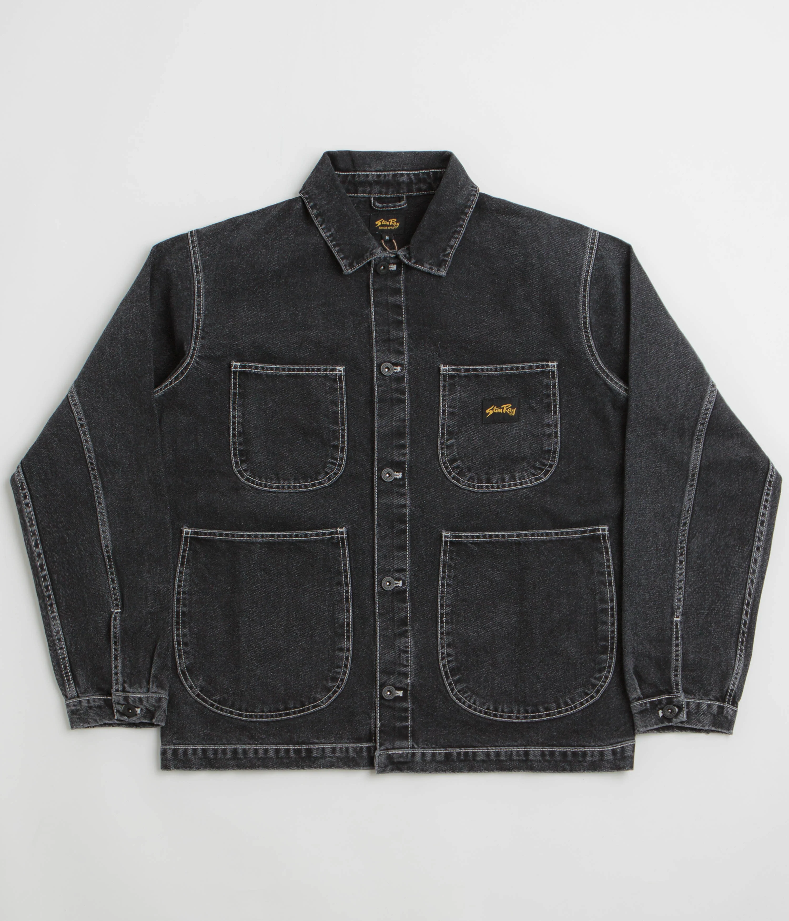 Stan Ray Coverall Jacket - Stonewashed Black Denim