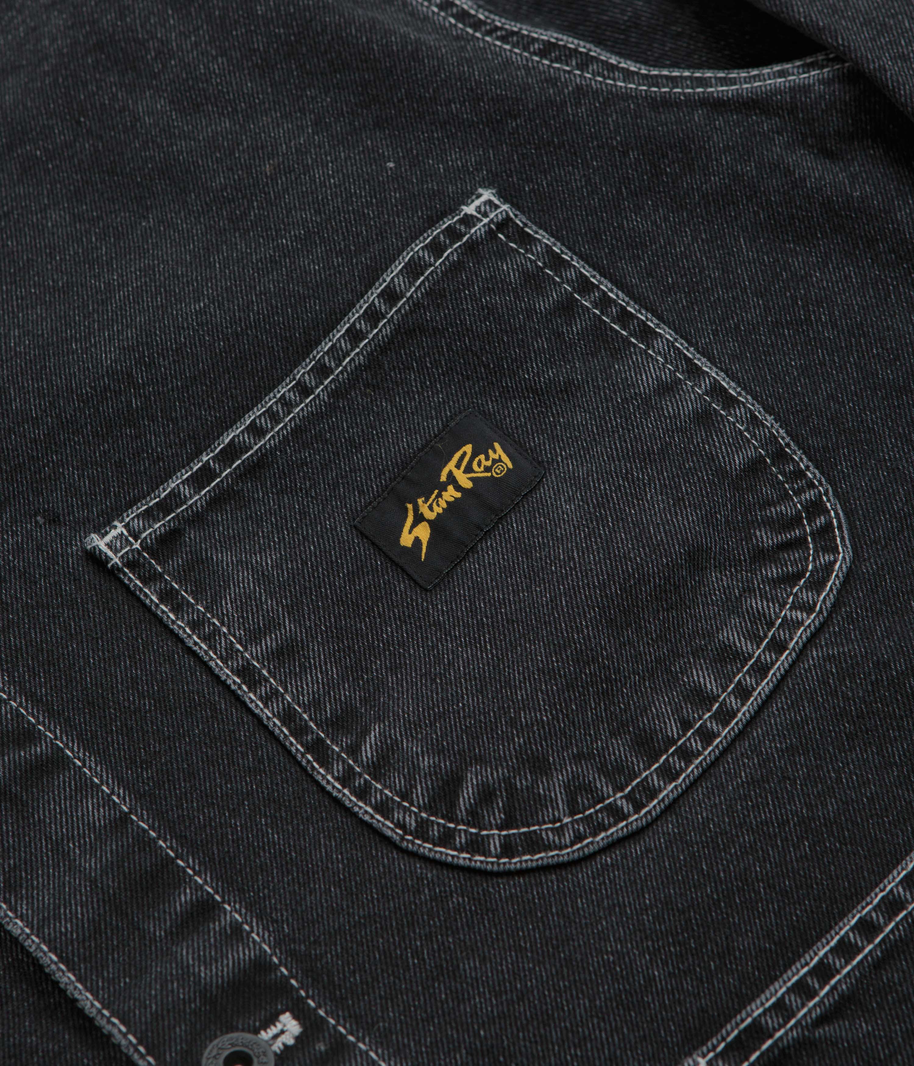 Stan Ray Coverall Jacket - Stonewashed Black Denim - Image 5