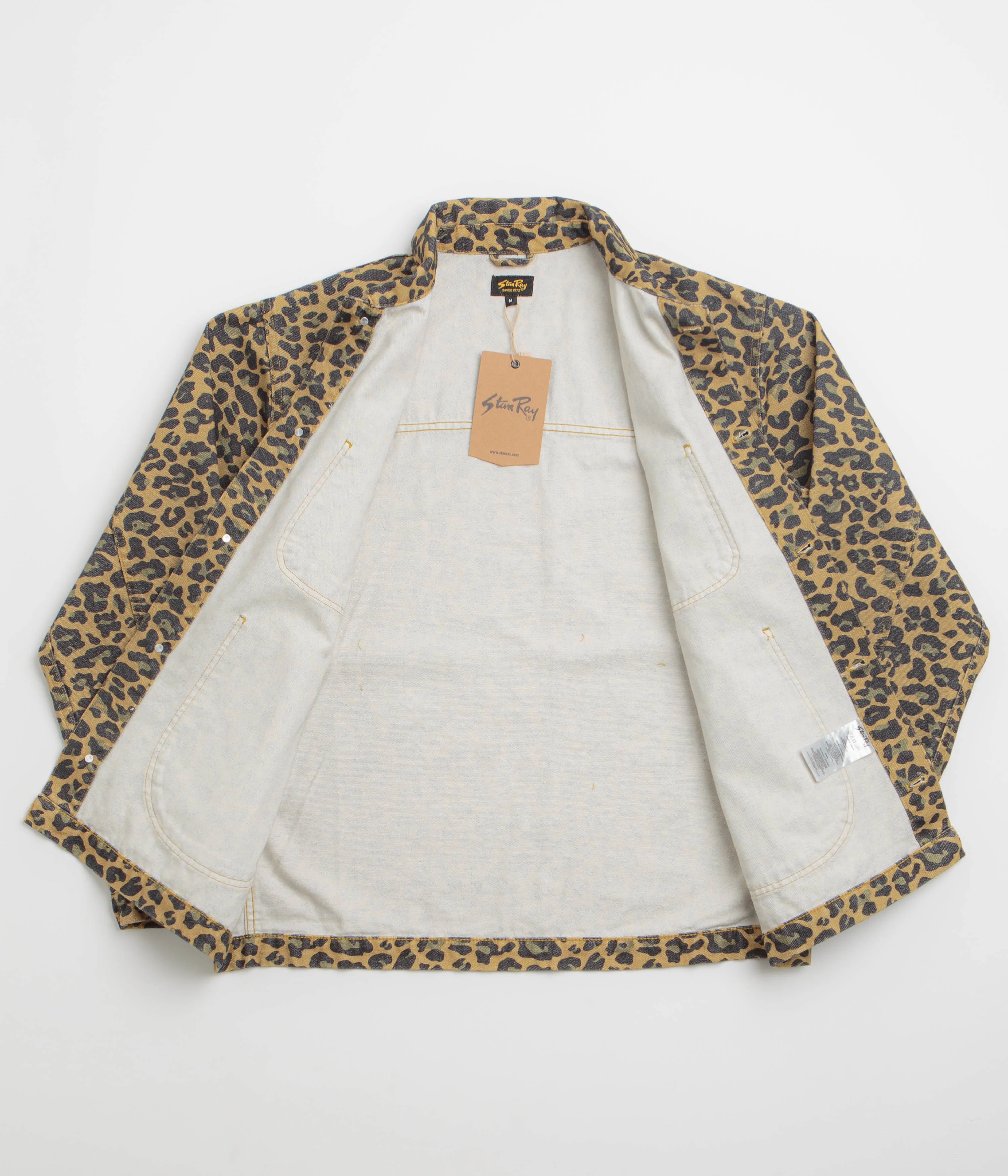 Stan Ray Coverall Jacket - Washed Leopard Camo Duck - Image 2