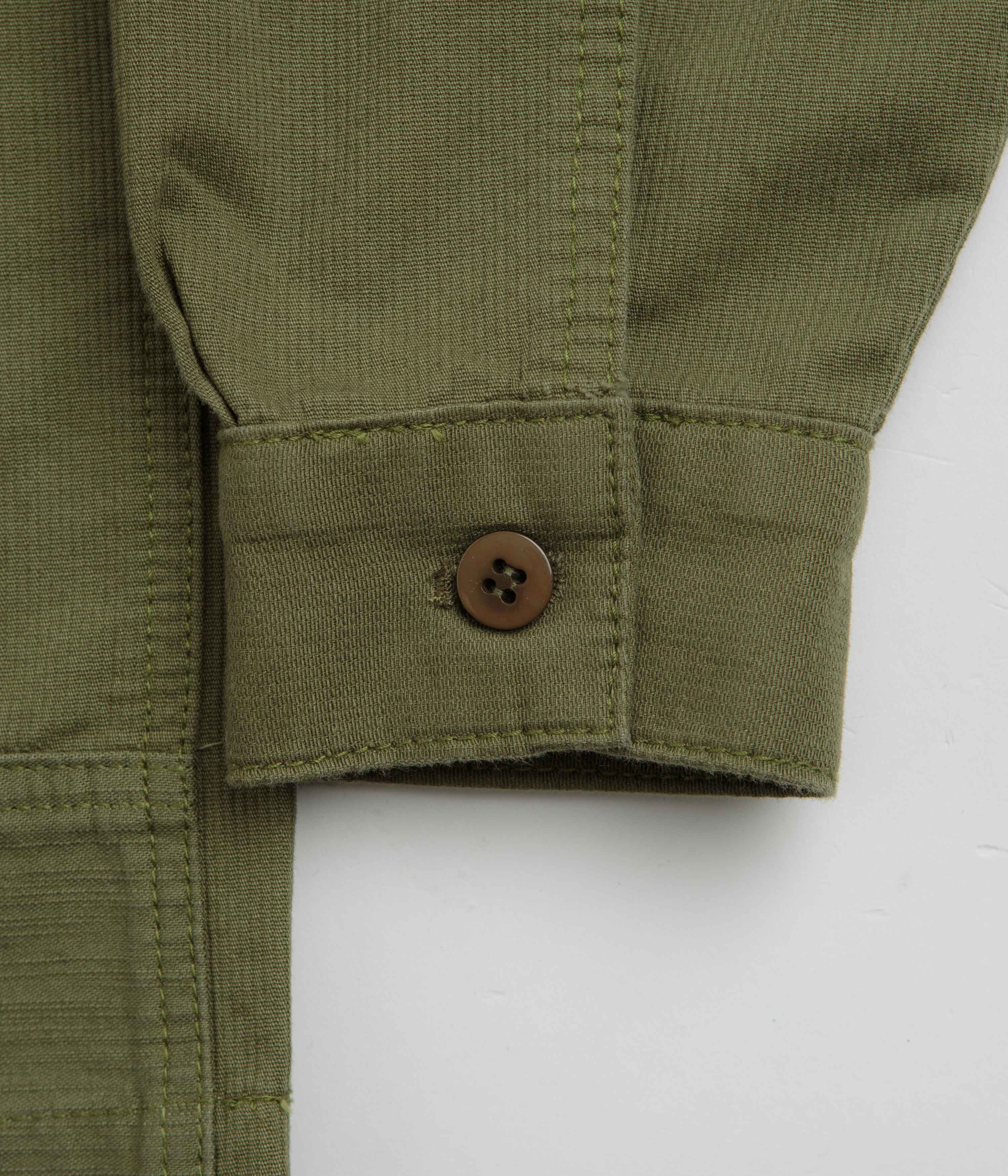 Stan Ray CPO Shirt - Olive Poplin / Sateen - Image 5