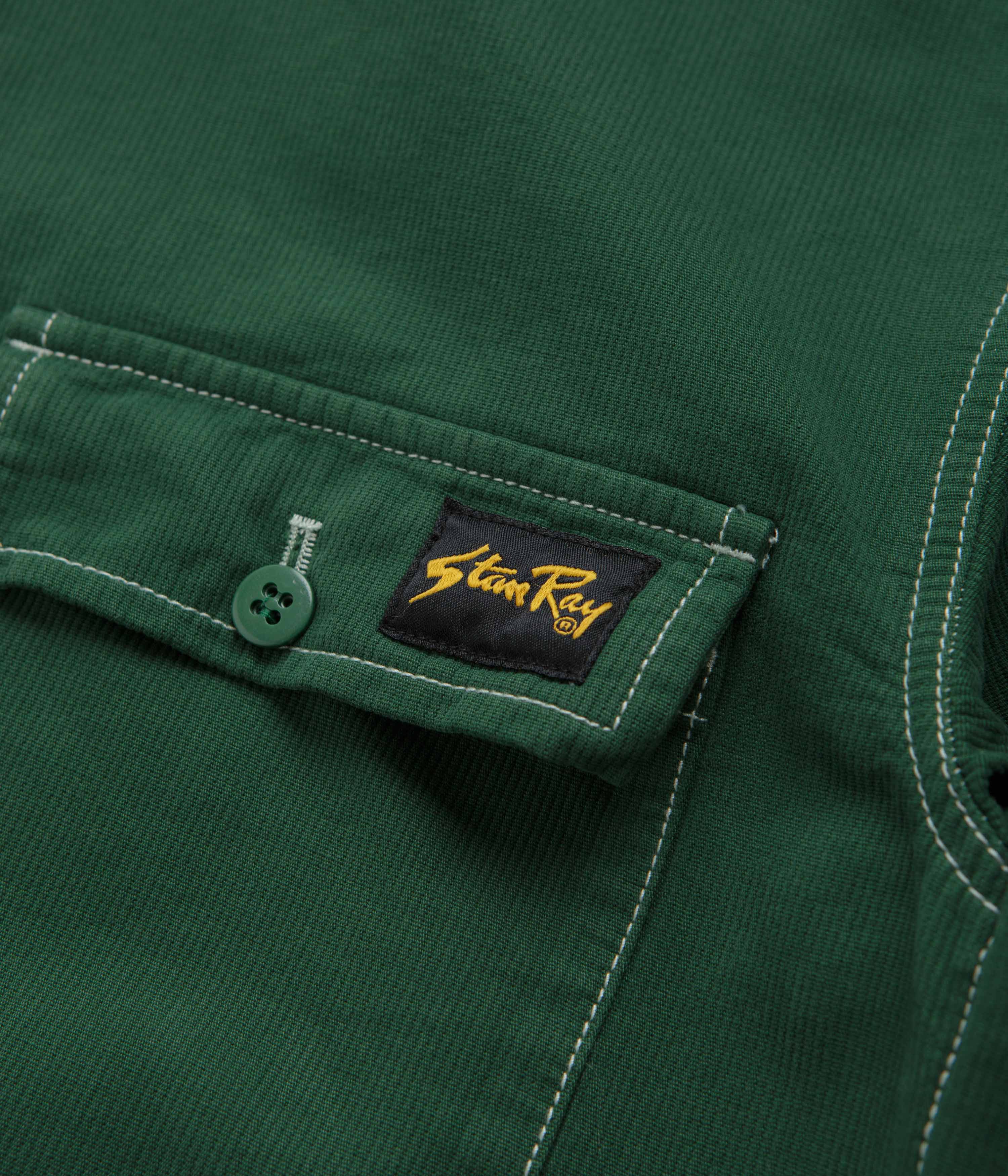 Stan Ray CPO Shirt - Racing Green Bedford Cord - Image 3