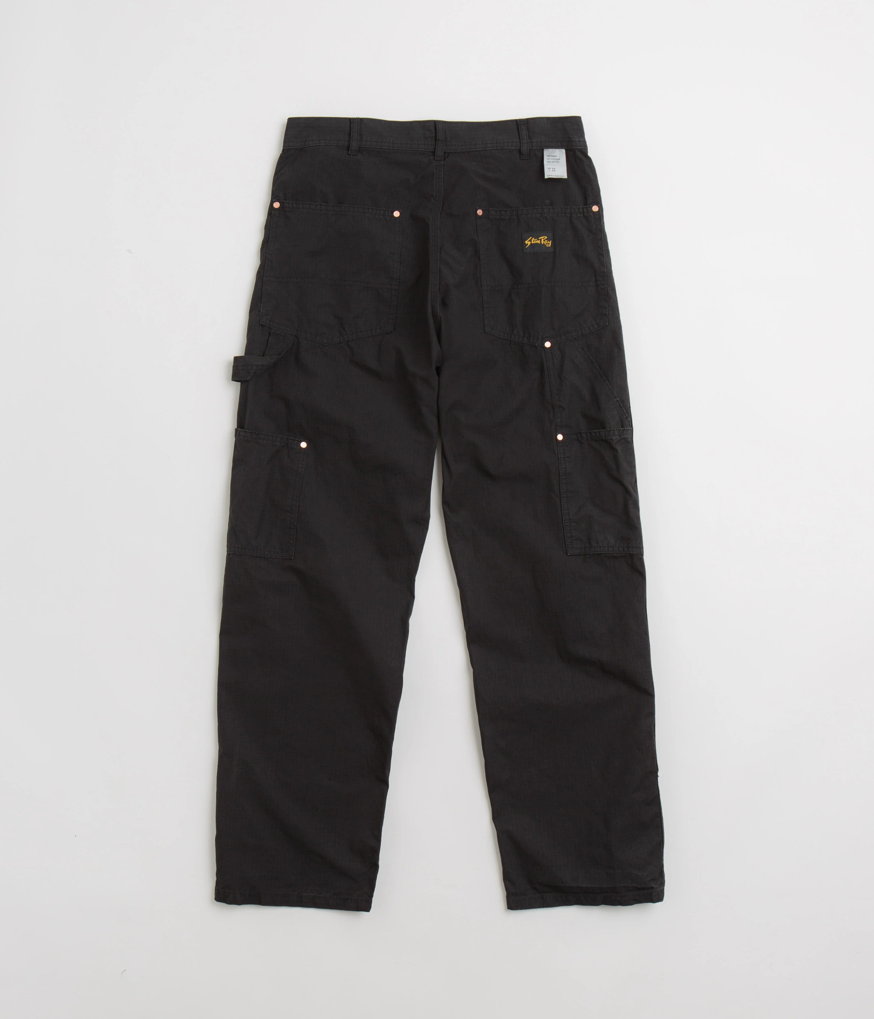 Stan Ray Double Knee Pants - Black Ripstop - Image 3