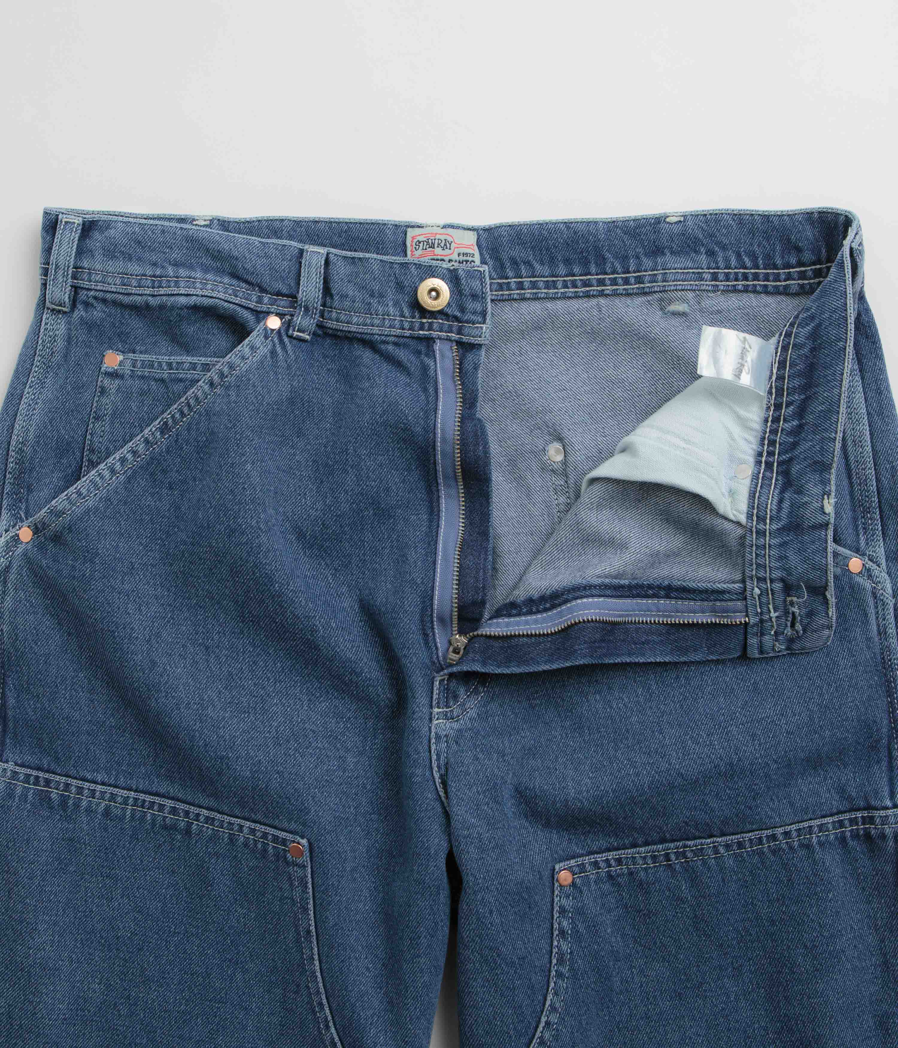 Stan Ray Double Knee Pants - Heavy Stone Wash Denim - Image 5