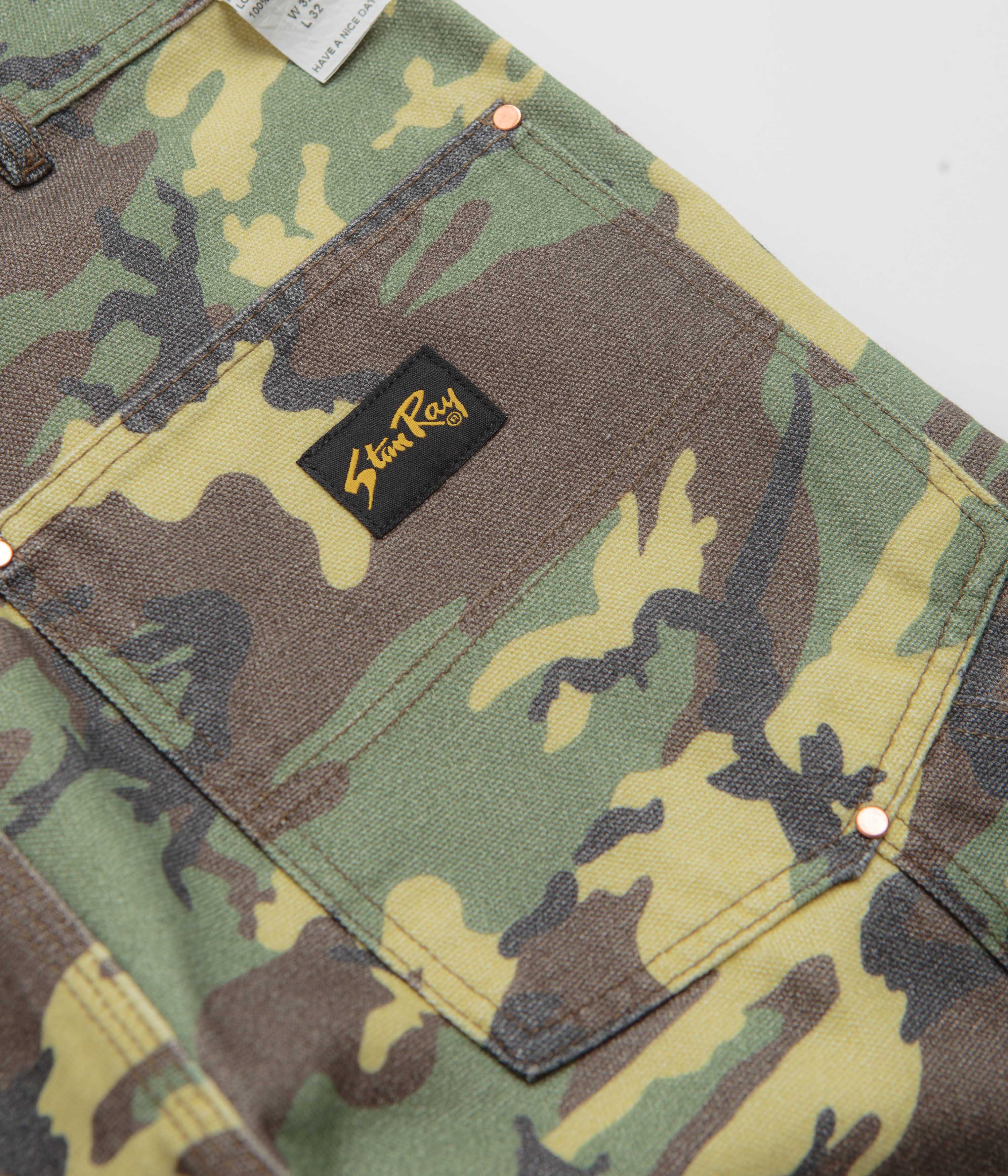 Stan Ray Double Knee Pants - Woodland DPM Duck / Leopard Duck Mix - Image 8