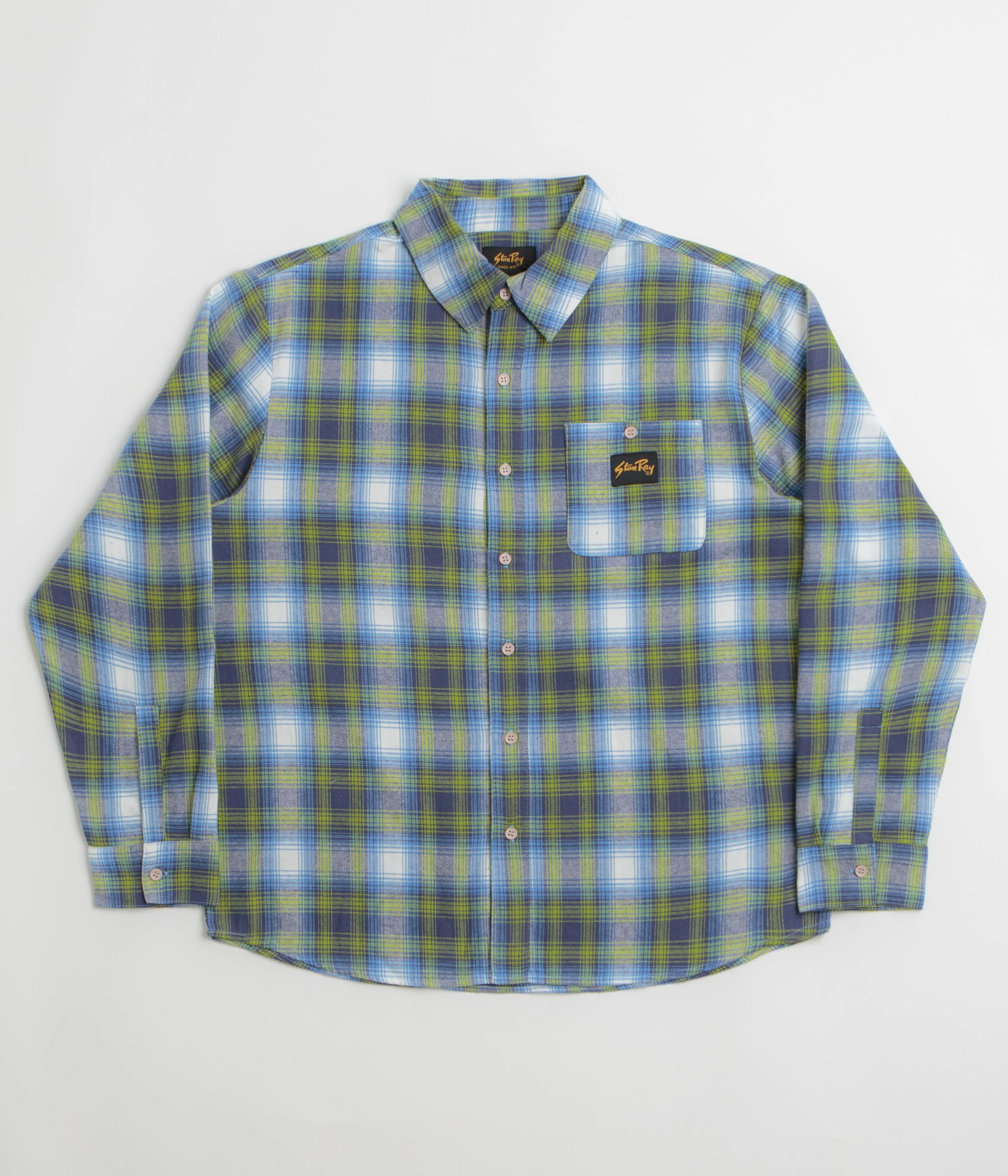 Stan Ray Flannel Shirt - Bright Blue Plaid