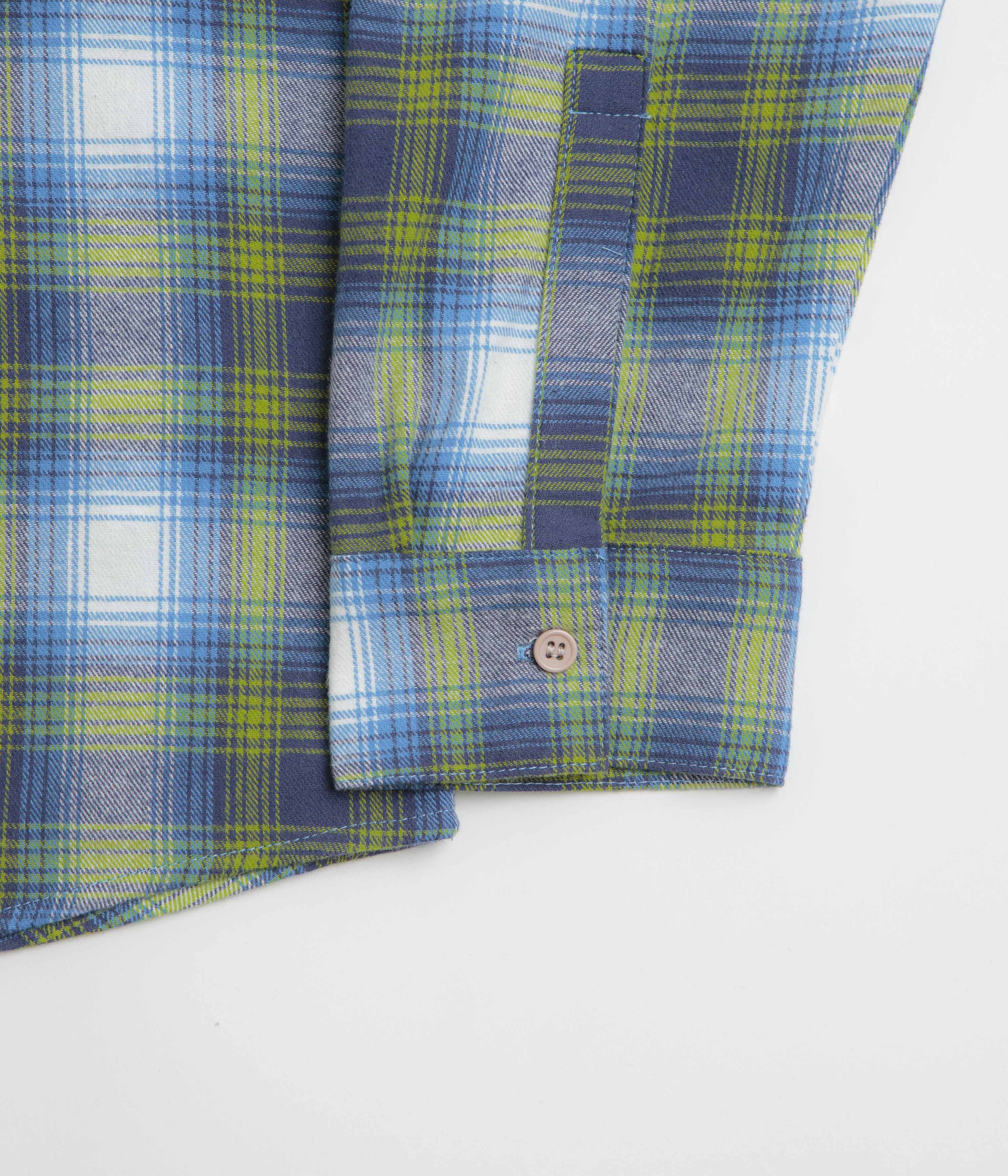 Stan Ray Flannel Shirt - Bright Blue Plaid - Image 4
