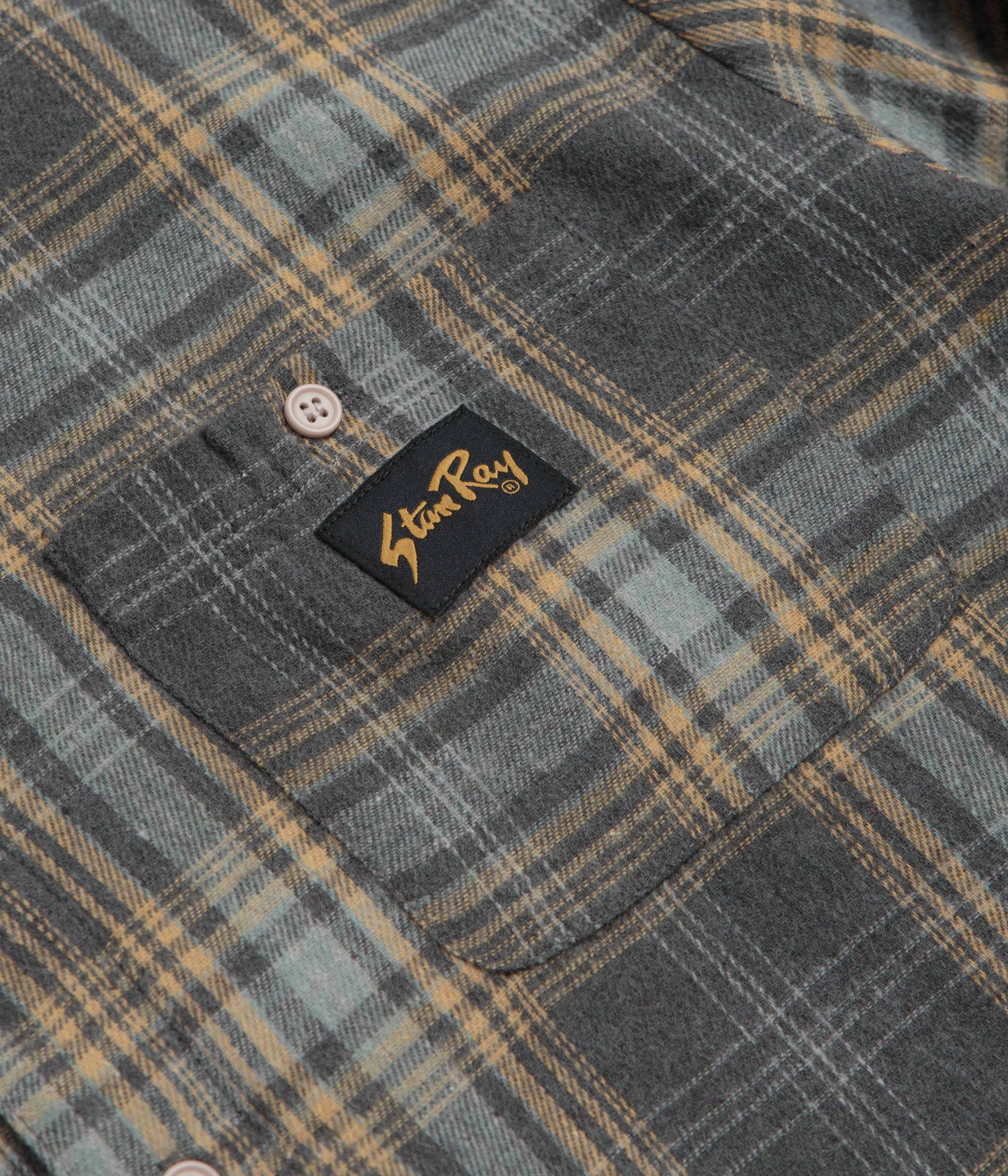 Stan Ray Flannel Shirt - Charcoal Plaid - Image 3