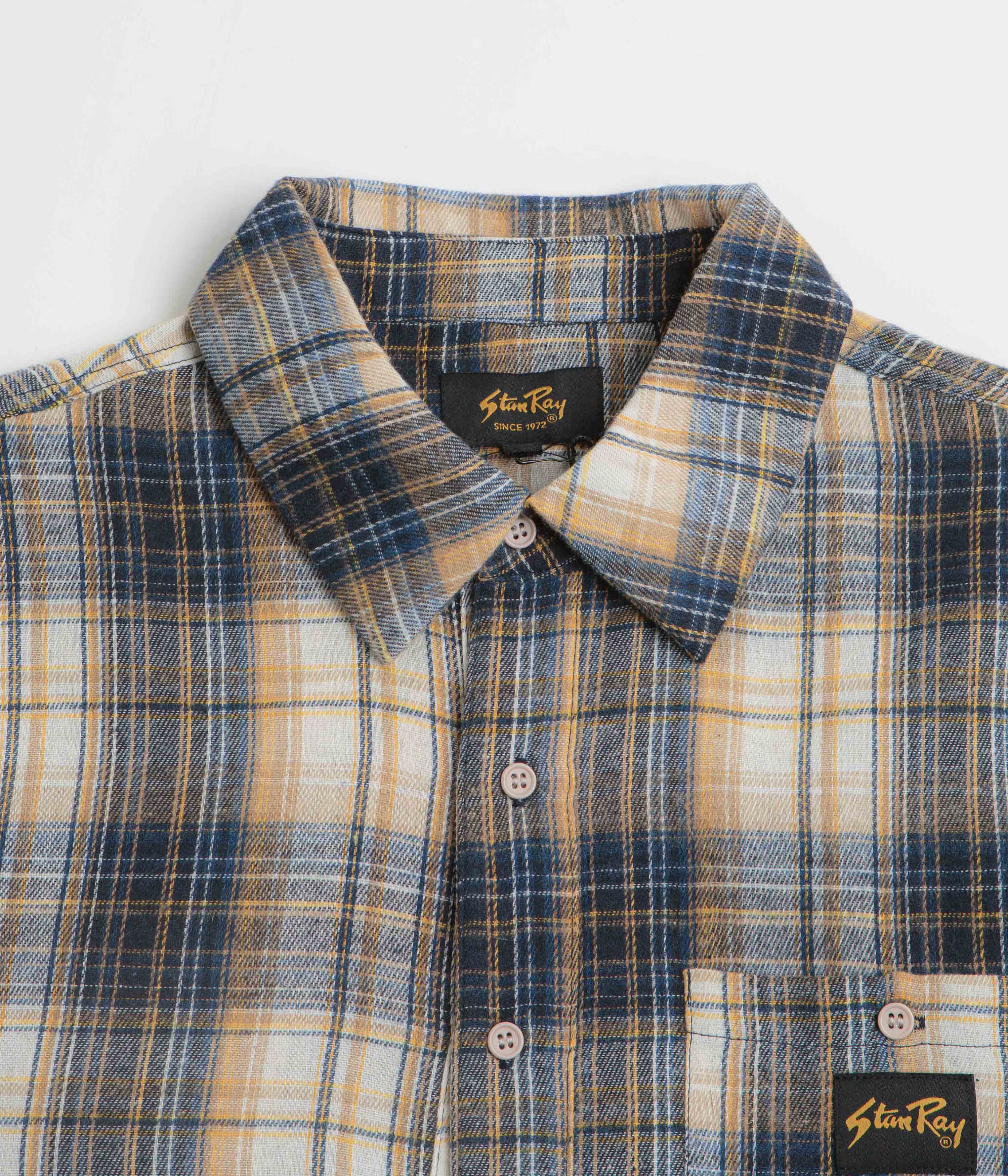 Stan Ray Flannel Shirt - Navy Plaid / White - Image 2